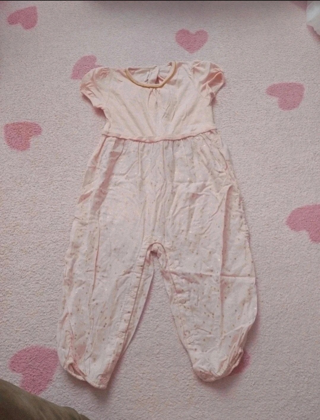 H&M Jumpsuit met Gouden Hartjes, Ophalen of Verzenden, Zo goed als nieuw, H&M, Meisje