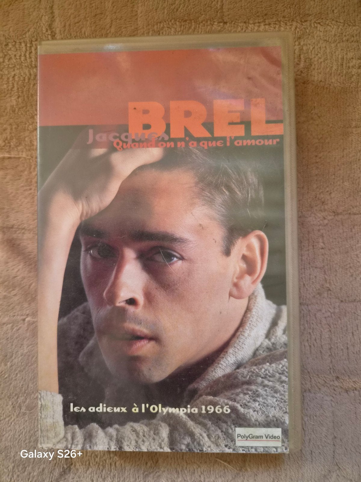 Jacques Brel - Quand on n'a que l'amour VHS, Muziek, Gebruikt, Alle leeftijden, Ophalen of Verzenden