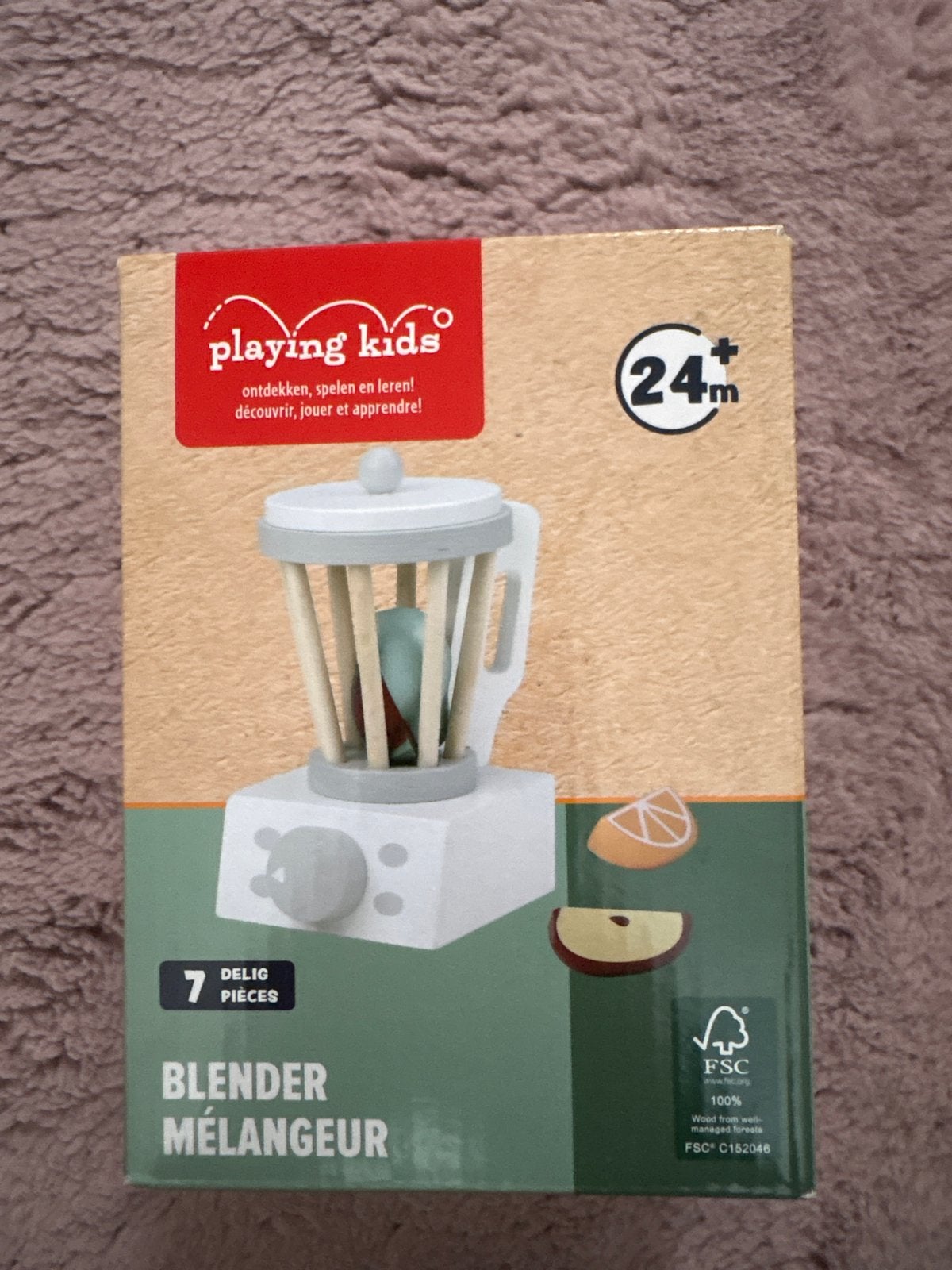 Playing Kids Houten Blender Speelgoed - Nieuw in Verpakking, Ophalen of Verzenden, Nieuw, Overige typen