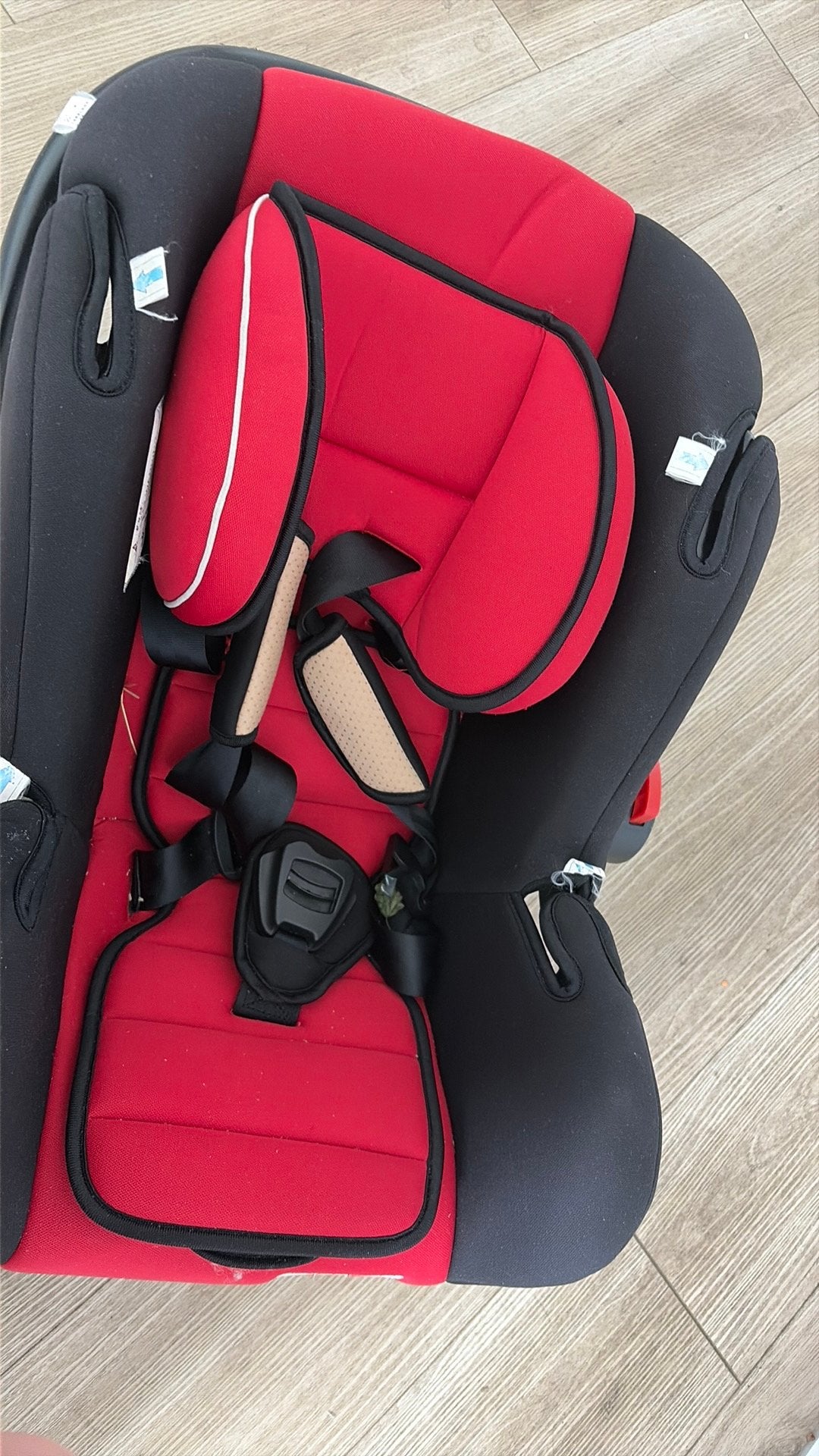 GANEN baby autostoel 0-13 kg rood/zwart, Zijbescherming, 9 t/m 36 kg, Ophalen, Overige merken