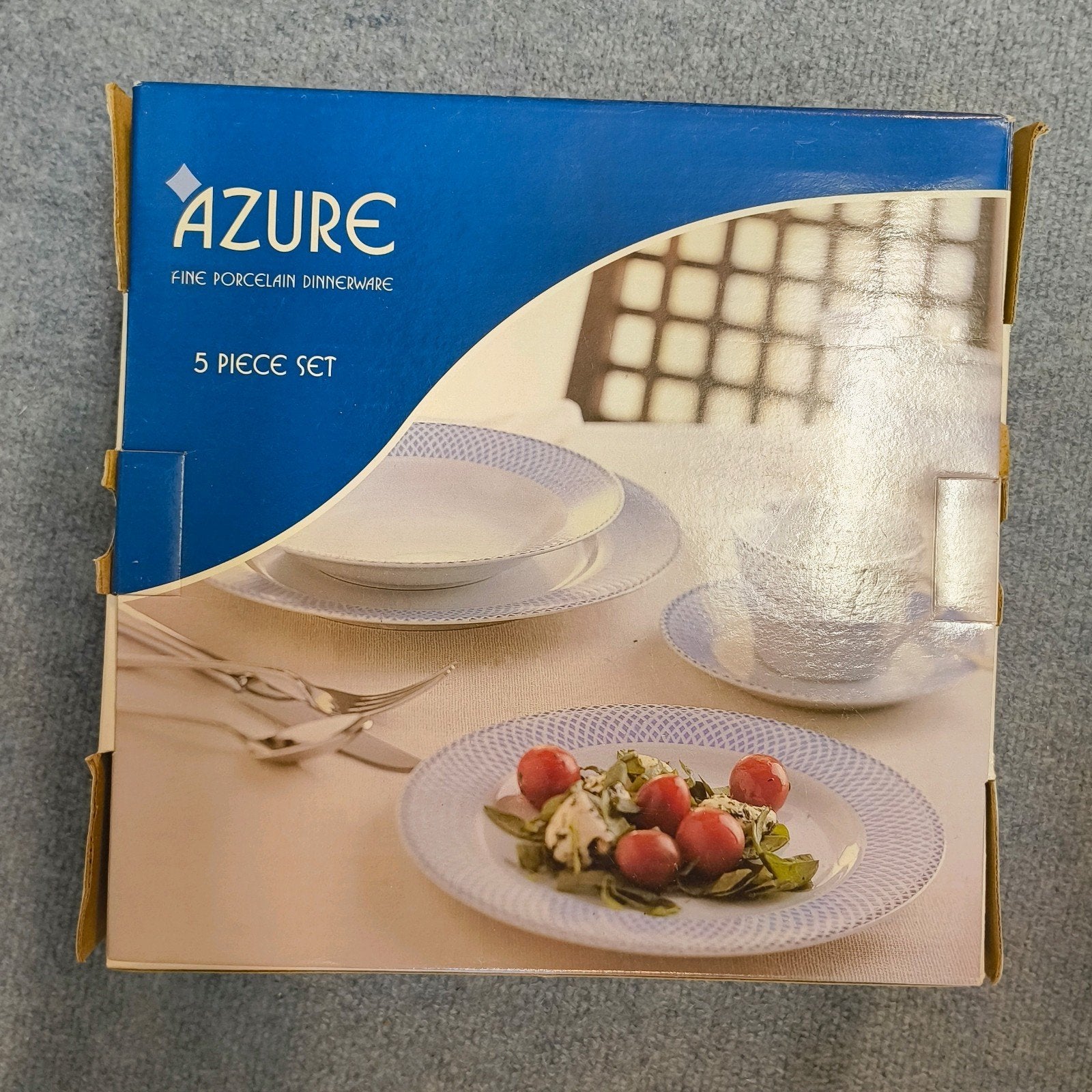 Azure 5-delige porseleinen servies set, Nieuw, Ophalen of Verzenden, Overige stijlen, Porselein