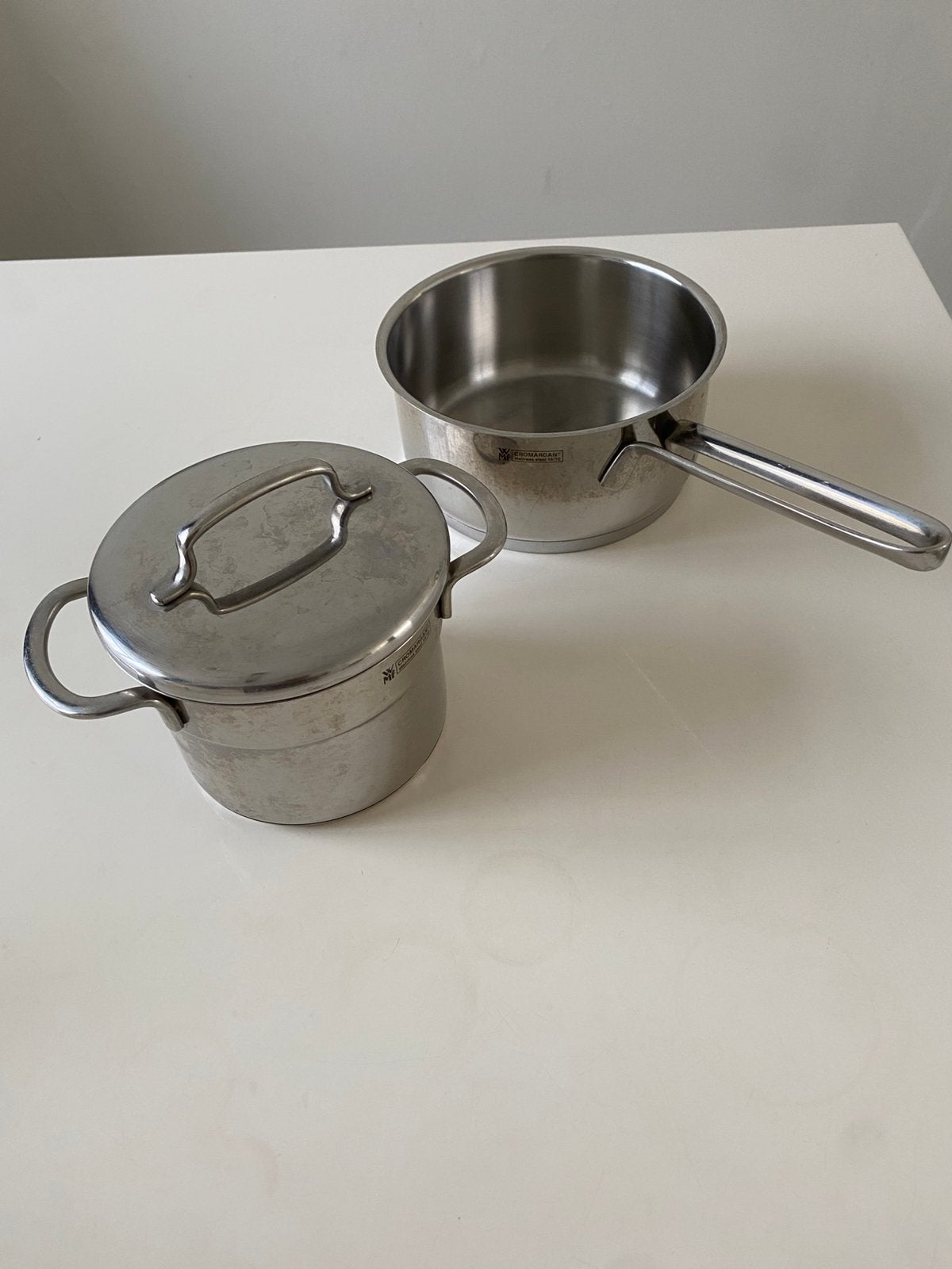 Wmf Steelpan en kookpan, Ophalen of Verzenden, Zo goed als nieuw, Gietijzer