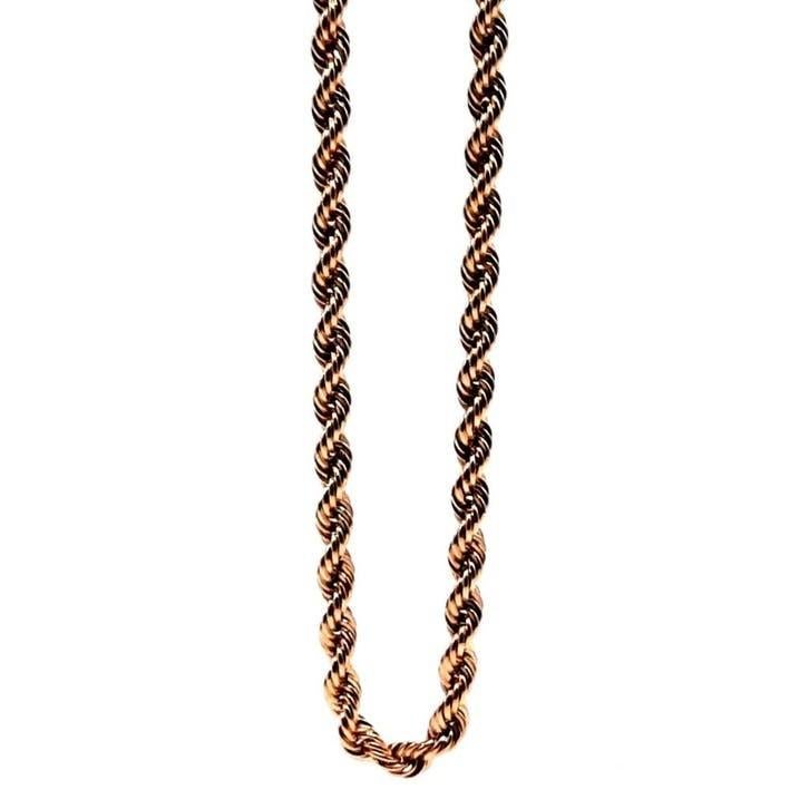 Gouden rope ketting 18kt, Www.bredajuwelier.nl, Nieuw, Ophalen of Verzenden, Www.bredajuwelier.nl