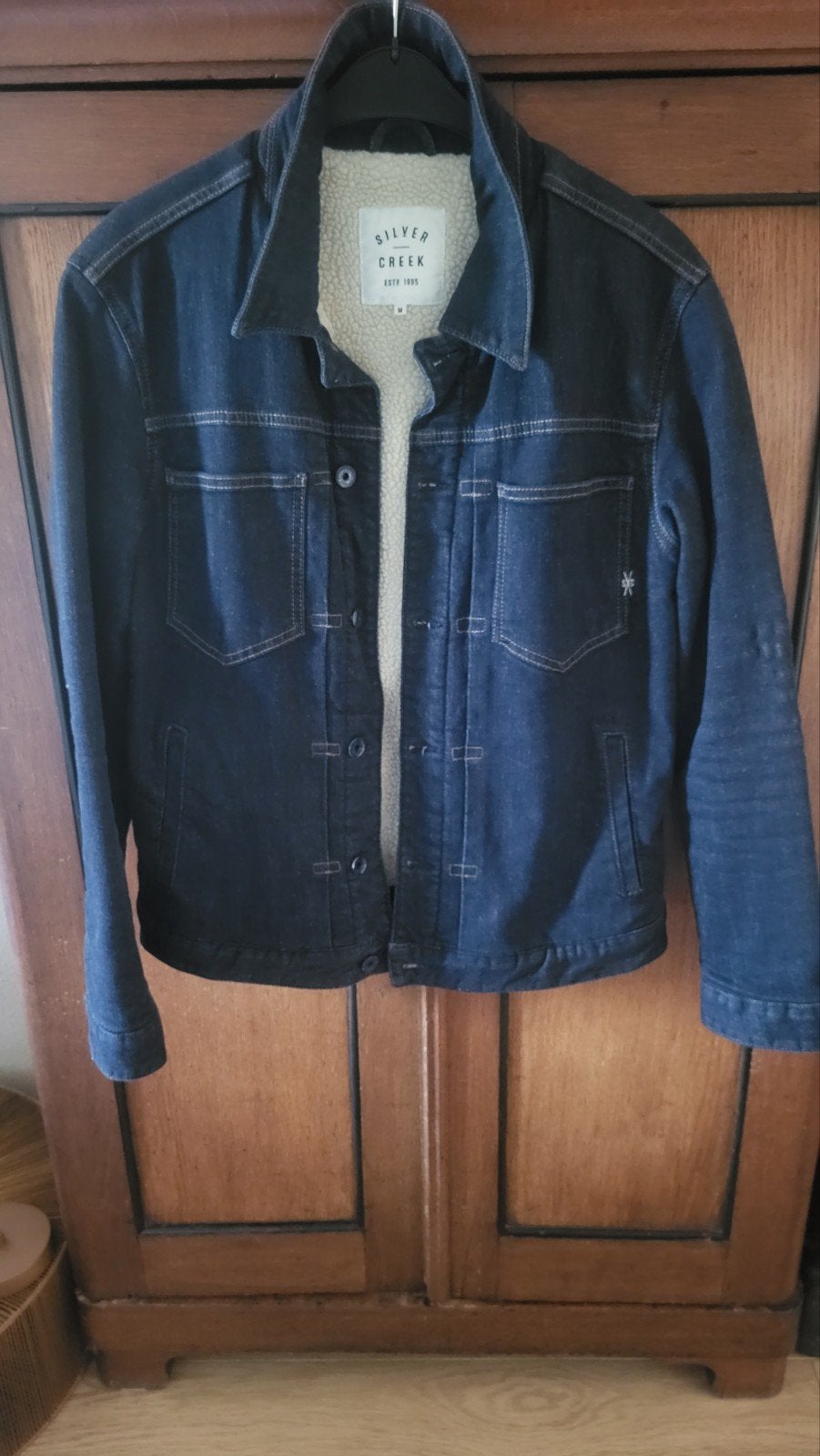 Silvercreek Worker Jacket - Stay Blue Rinsed - Maat M, Ophalen of Verzenden, Zo goed als nieuw, Silvercreek, Maat 48/50 (M)