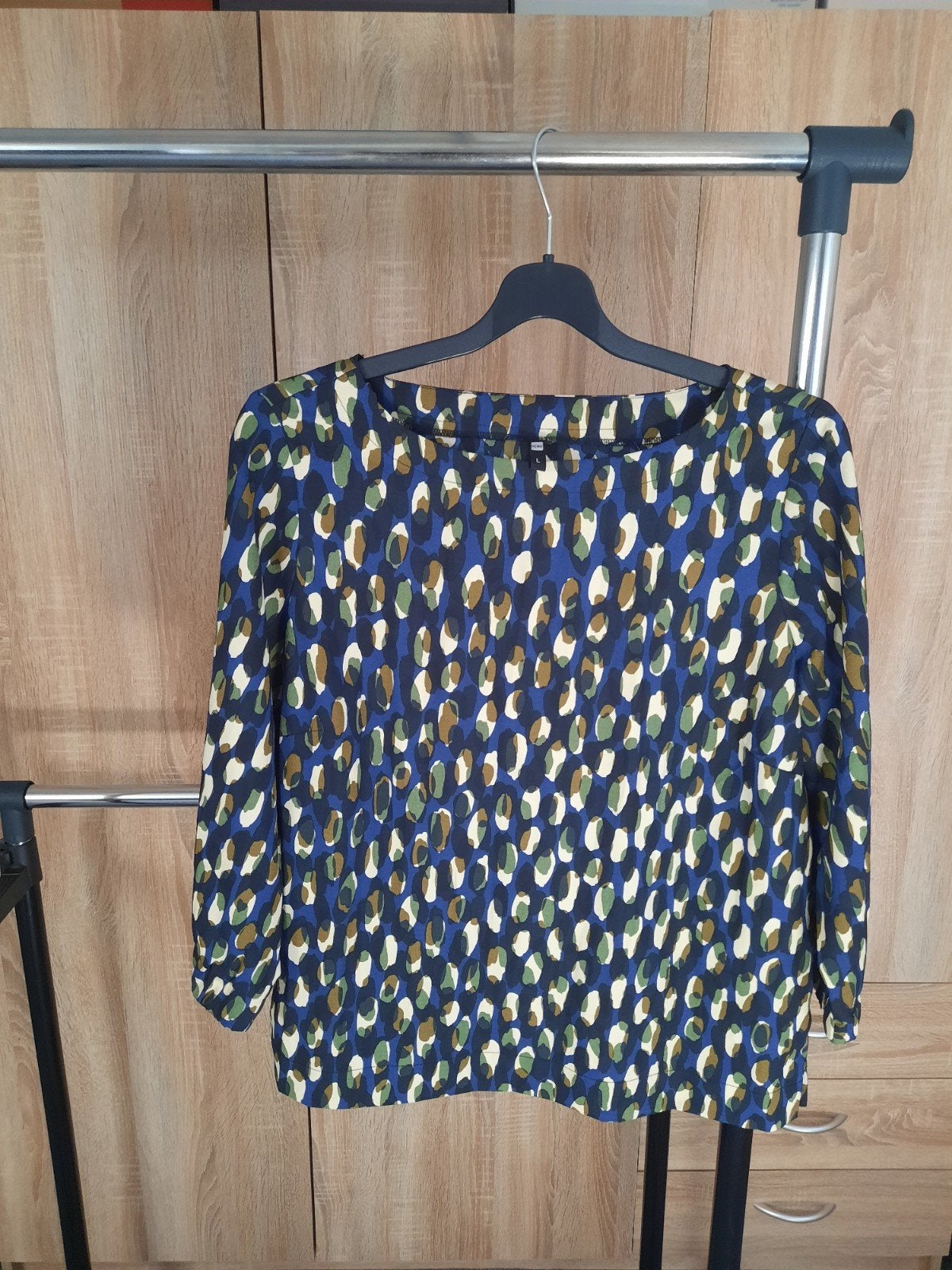Leuke blouse maat L, Hema, Ophalen of Verzenden, Zo goed als nieuw, Blauw