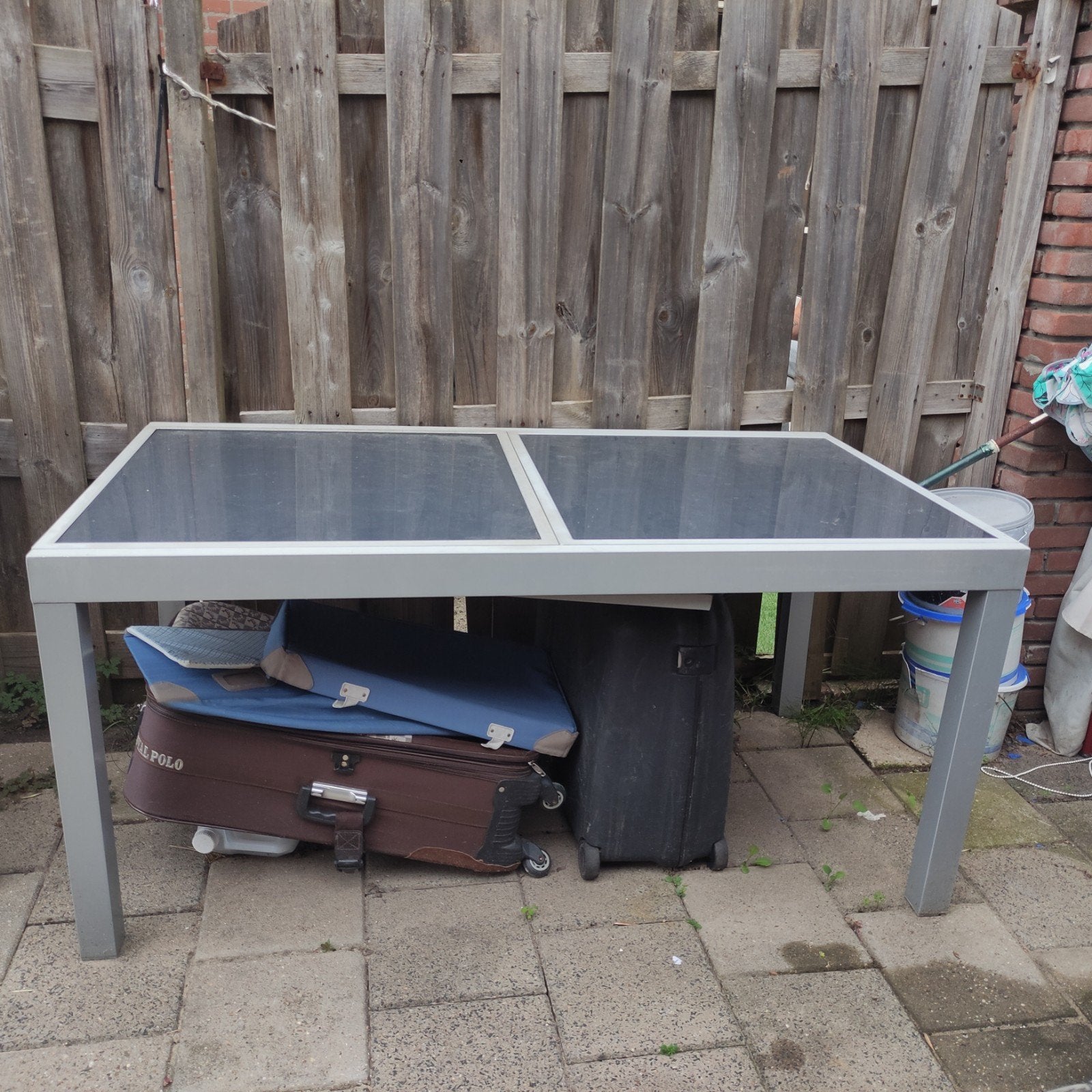 Tuintafel gratis op te halen, Ophalen, Gebruikt, Rechthoekig, Hout