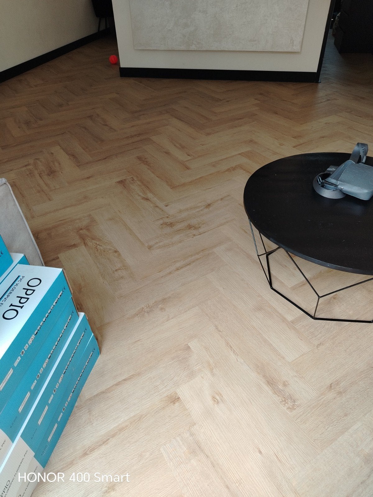 PVC visgraat klik, Ophalen, Crème, Nieuw, Visgraat