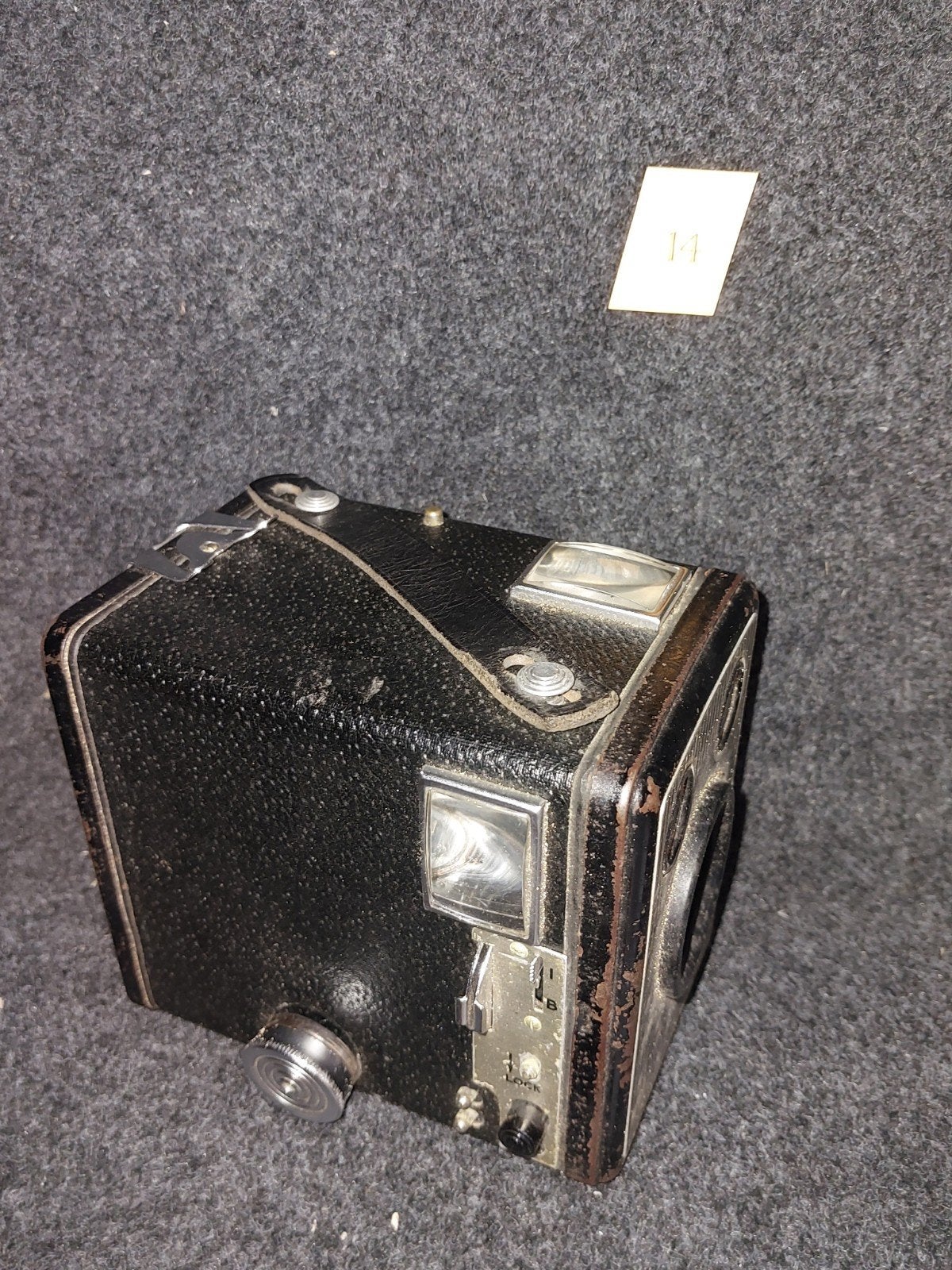 Vintage Kodak Six-20 'Brownie' E Boxcamera met Tas, Ophalen of Verzenden, Gebruikt, Compact, Kodak