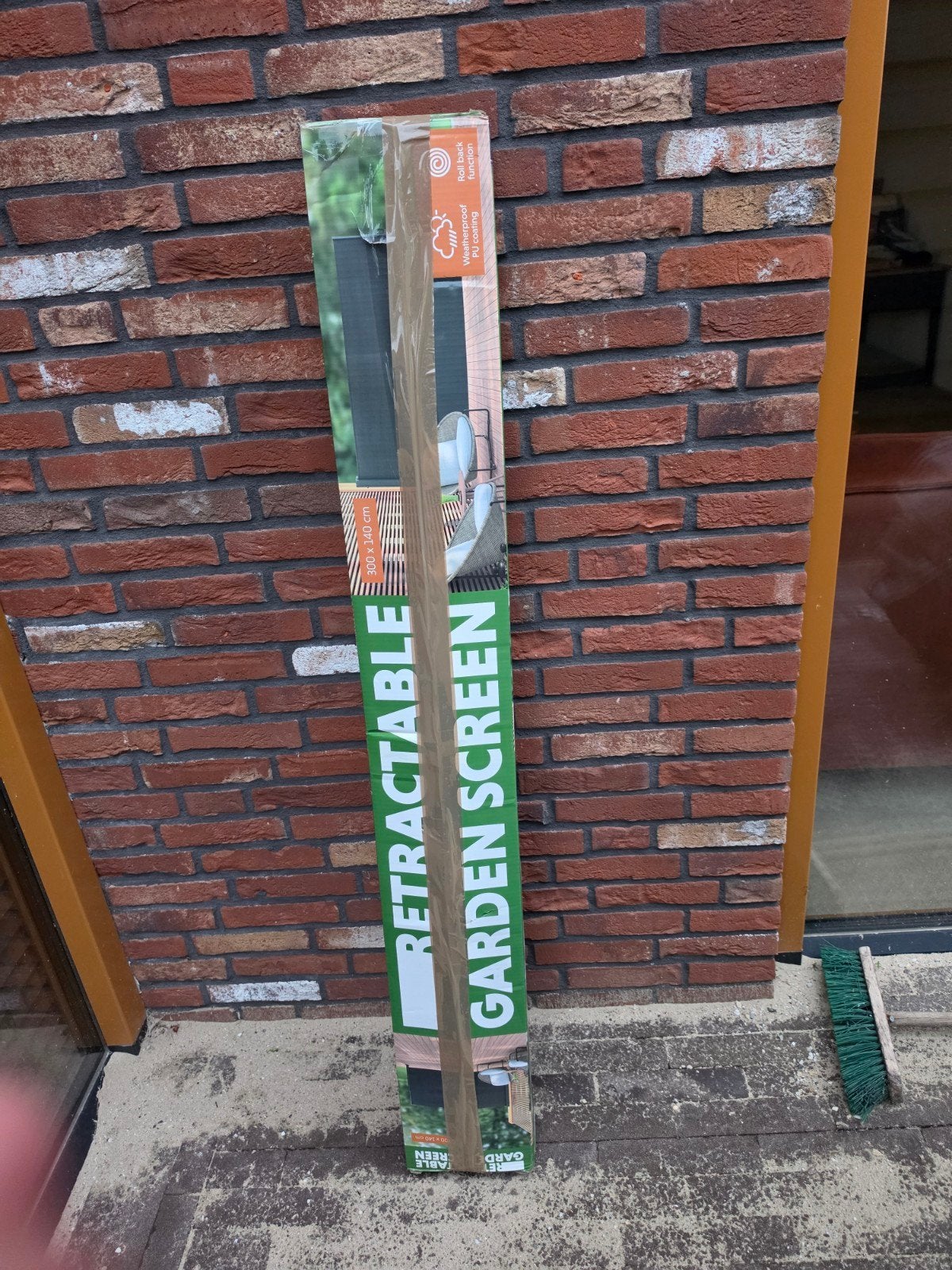 Uittrekbaar windscherm antraciet 300x140 cm, Ophalen, Nieuw, 200 cm of meer, 100 tot 150 cm