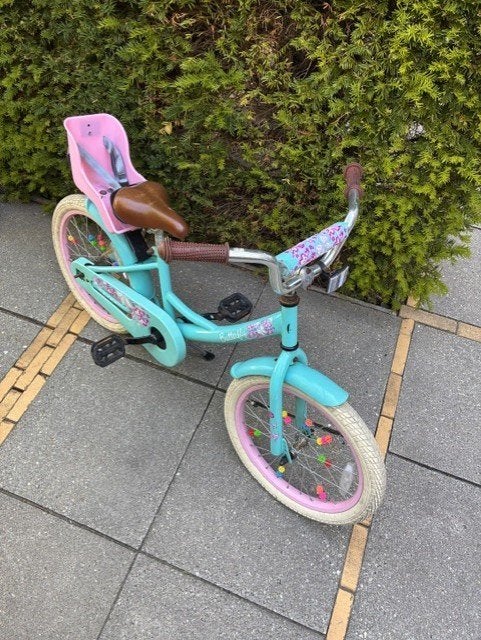 Kinderfiets - 18 inch, Ophalen, Terugtraprem, Butterfly, 16 tot 20 inch