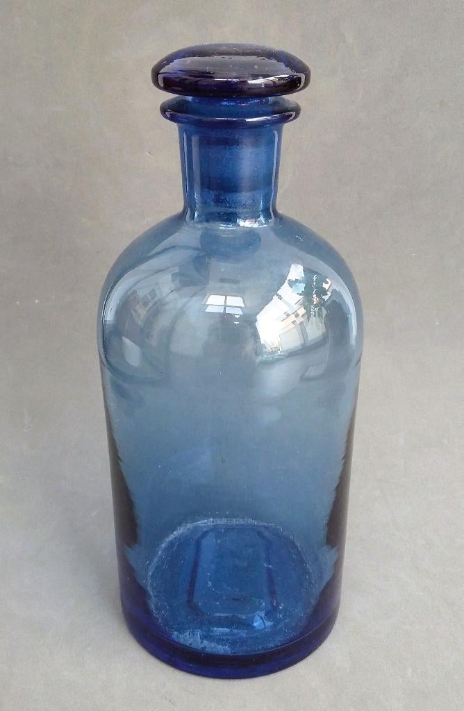 Om1875-1900 Apotheek Fles Medicijnfles Giffles Arts Huisarts, Ophalen of Verzenden