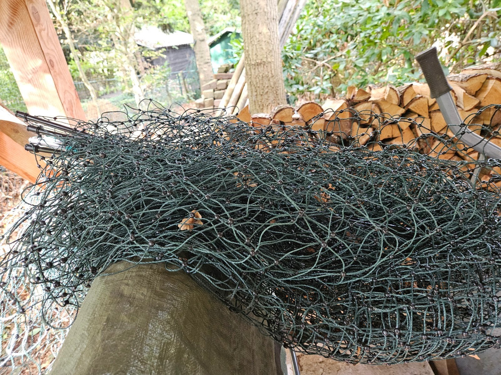 VOSS.farming farmNET 25mtr, 112cm, groen pluimveenet, Ophalen, Gebruikt, Overige typen