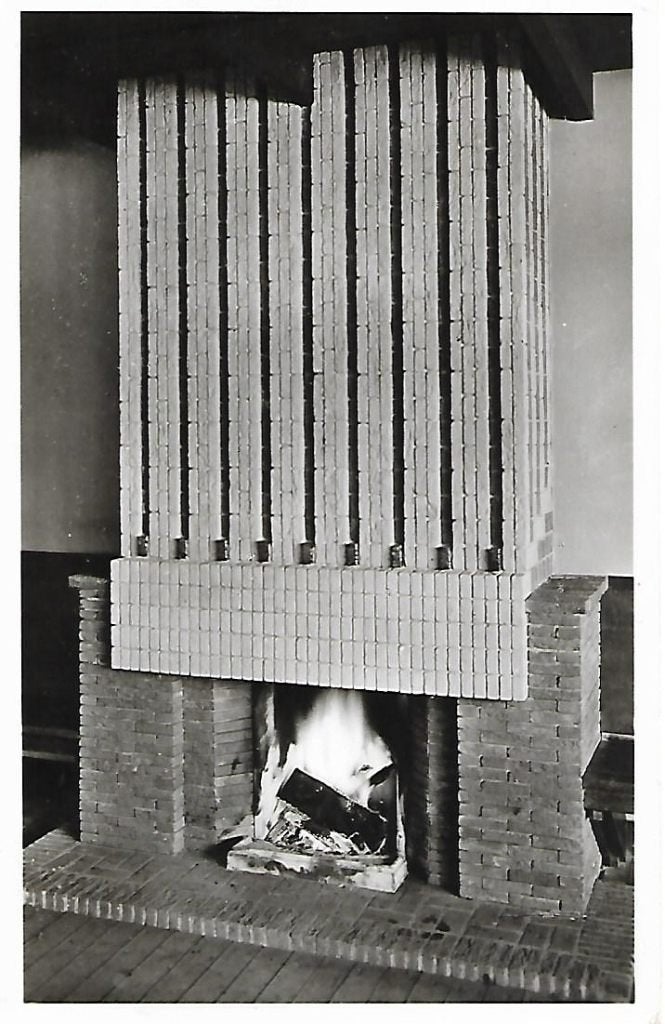 Oldebroek- -Jeugdherberg, haardvuur., Verzenden, 1940 tot 1960, Gelopen, Gelderland
