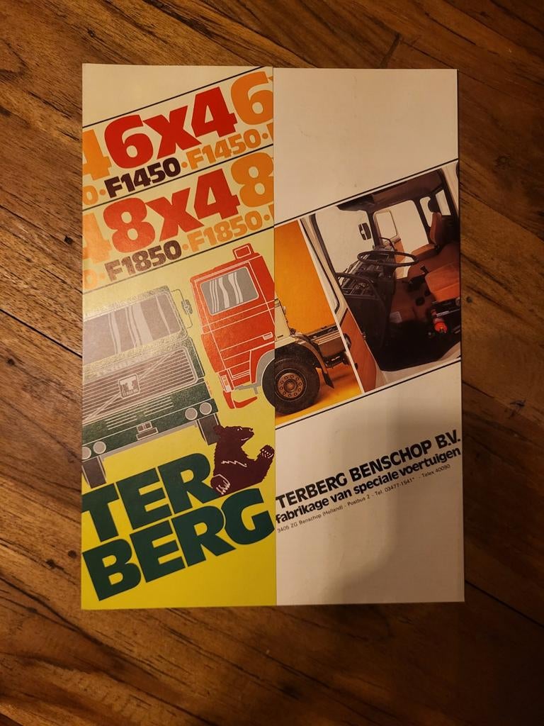folder TERBERG VOLVO trucks, Boeken, Ophalen of Verzenden, Zo goed als nieuw