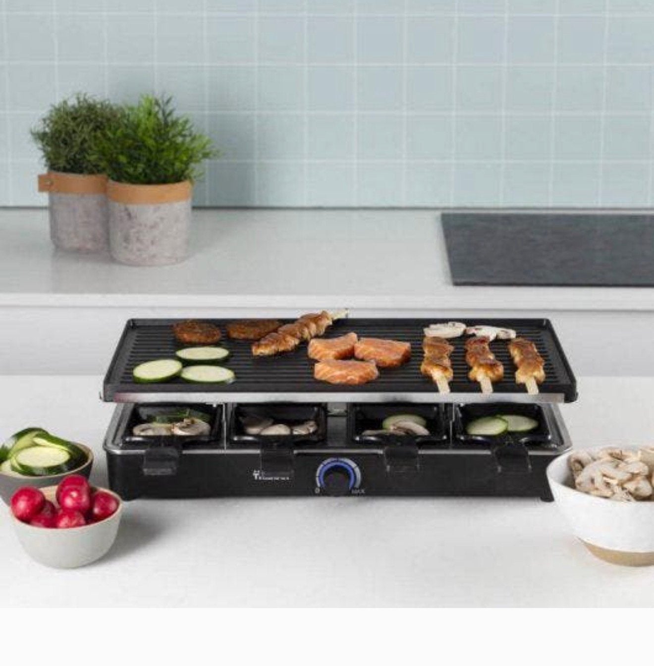 Tristar Raclette RA-2724 NIEUW 8-persoon Gourmetstel gourmet, Witgoed en Apparatuur, 8 personen of meer, Nieuw, Ophalen of Verzenden