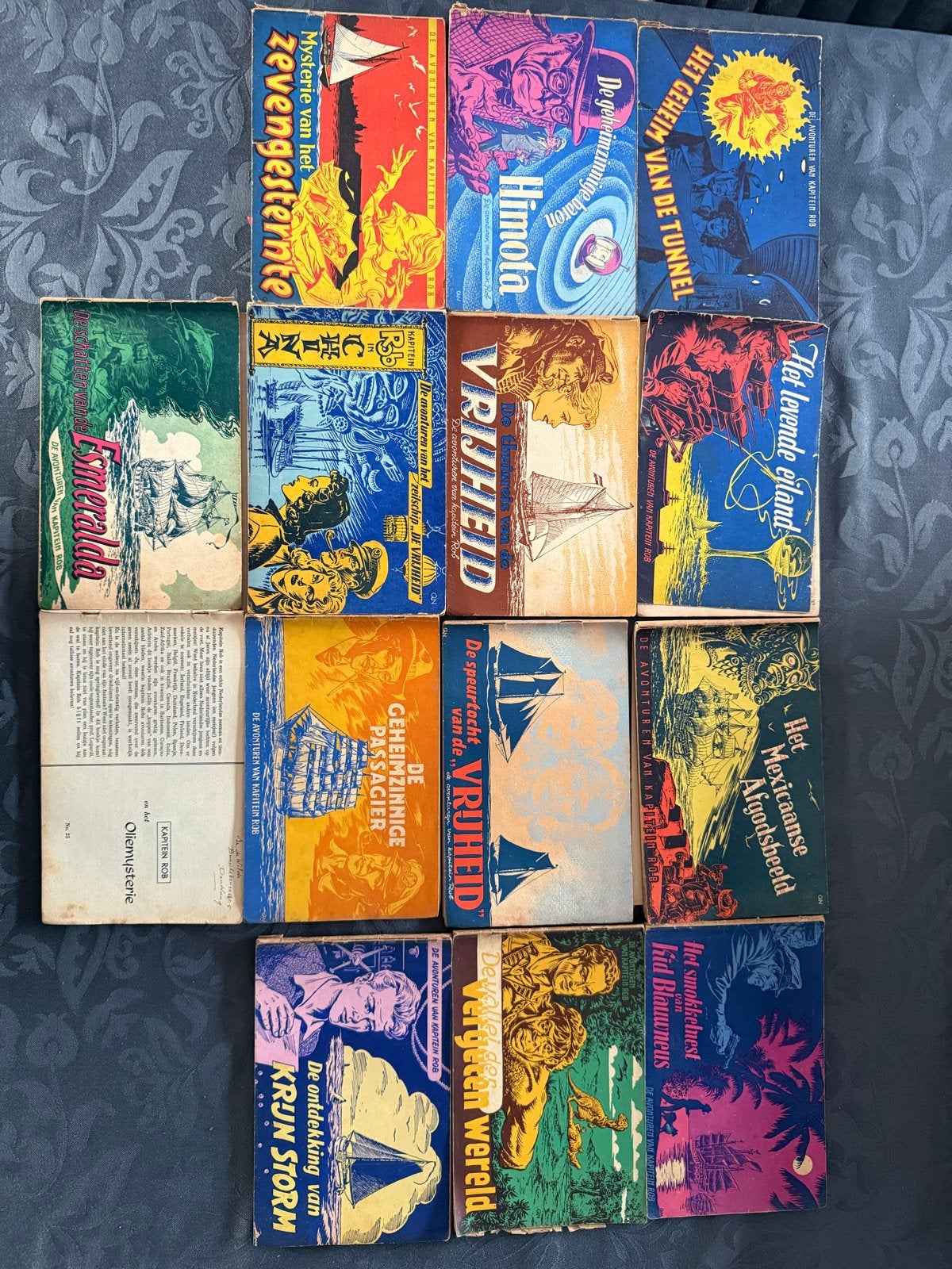 Vintage Kapitein Rob boeken - Avonturenreeks, Ophalen of Verzenden, Gelezen
