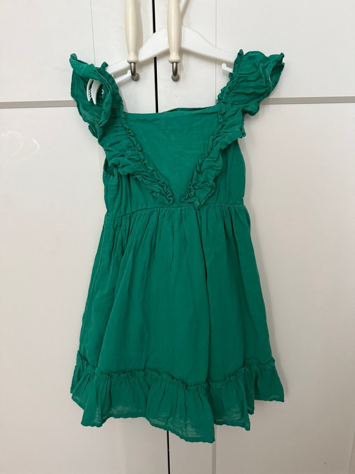 Groene primark jurkje, Kinderen en Baby's, Kinderkleding | Maat 122, Ophalen of Verzenden, Zo goed als nieuw, Meisje, Jurk of Rok