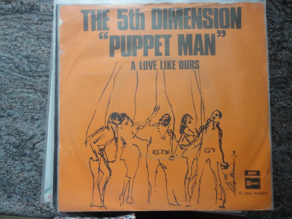 5th Dimension - Puppet man NL 1970 FH, Gebruikt, Fotohoes, 7 inch, Ophalen of Verzenden