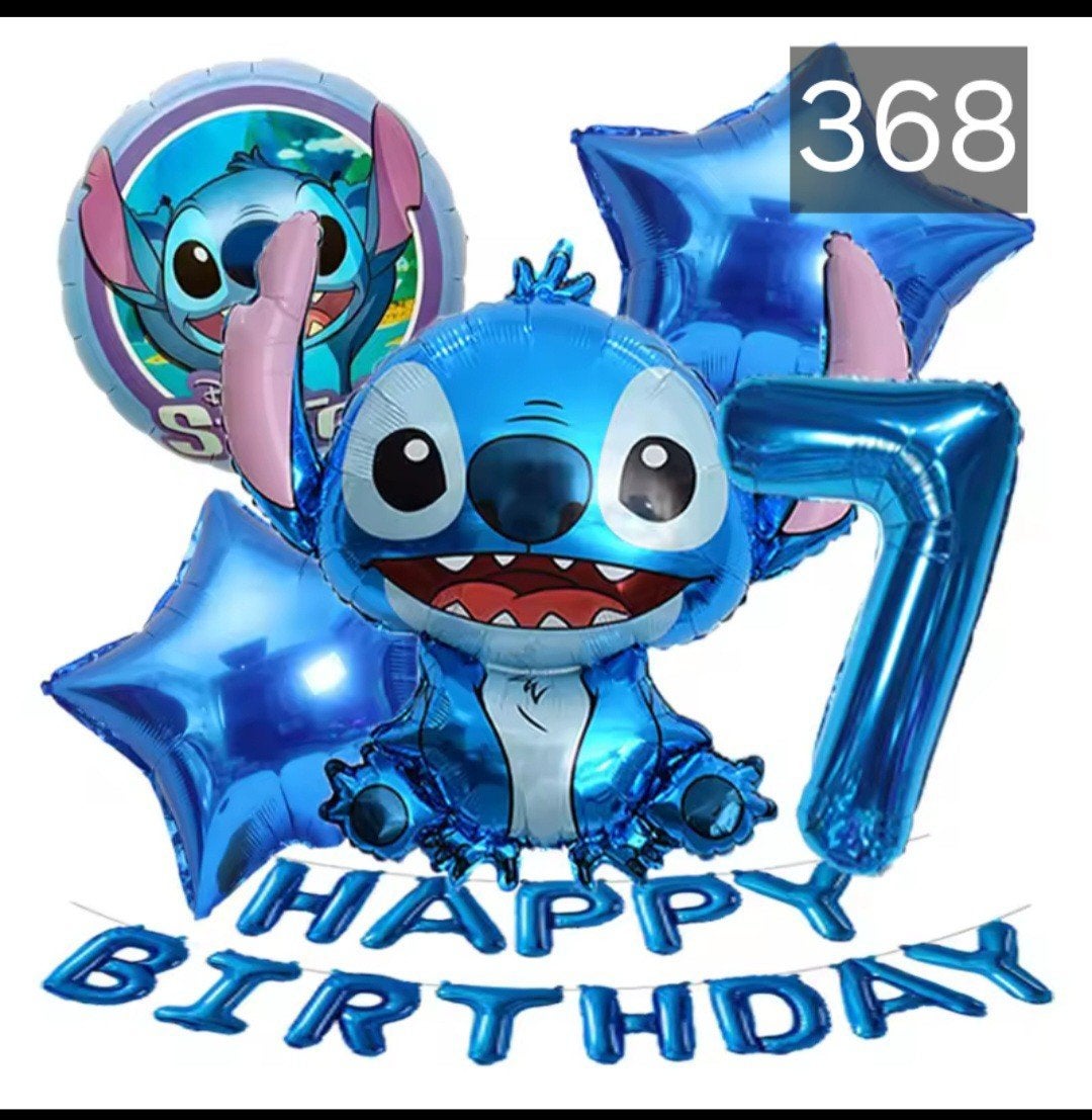 Stitch Verjaardag Ballonnen Set - Nieuw, Ophalen, Nieuw, Versiering, Verjaardag