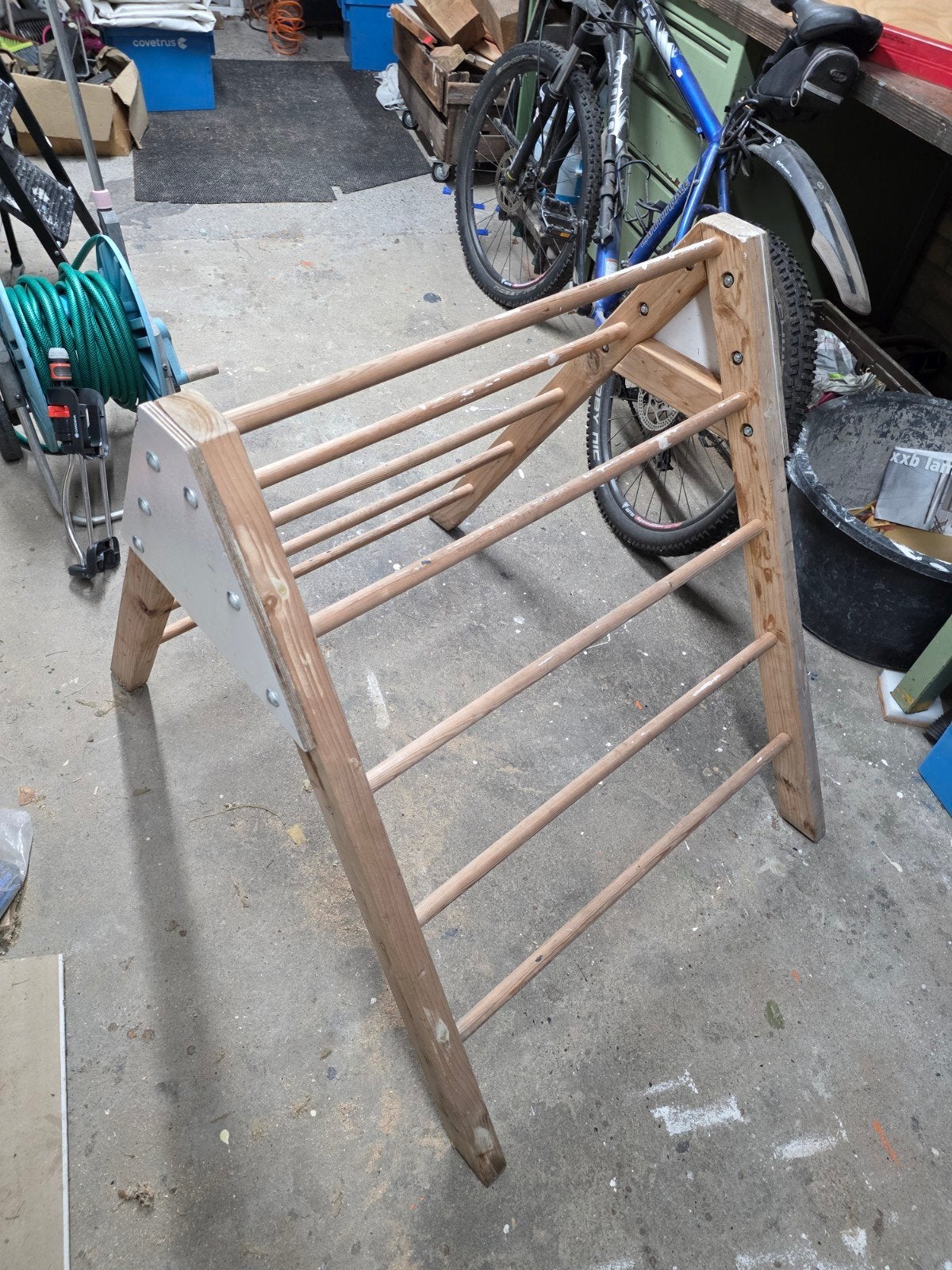 Houten klimrek voor kinderen - Speeltoestel, Ophalen, Gebruikt, Klimwand