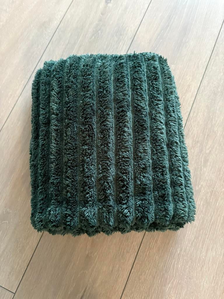 Plaid velvet groen, Ophalen, Zo goed als nieuw
