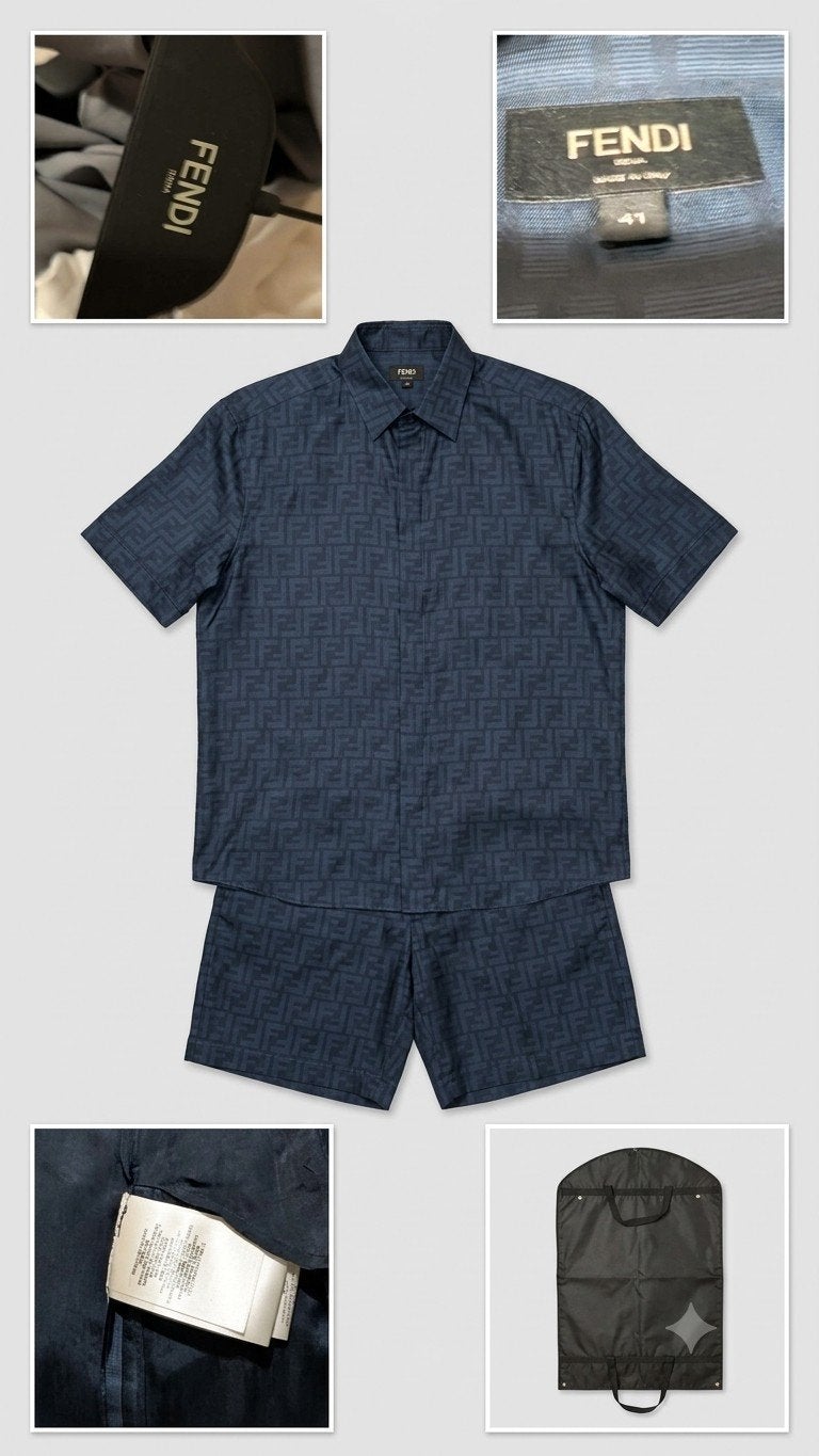 Fendi Monogram zomer Set - Nieuwstaat, Ophalen of Verzenden, Zo goed als nieuw, Maat 48/50 (M), Fendi