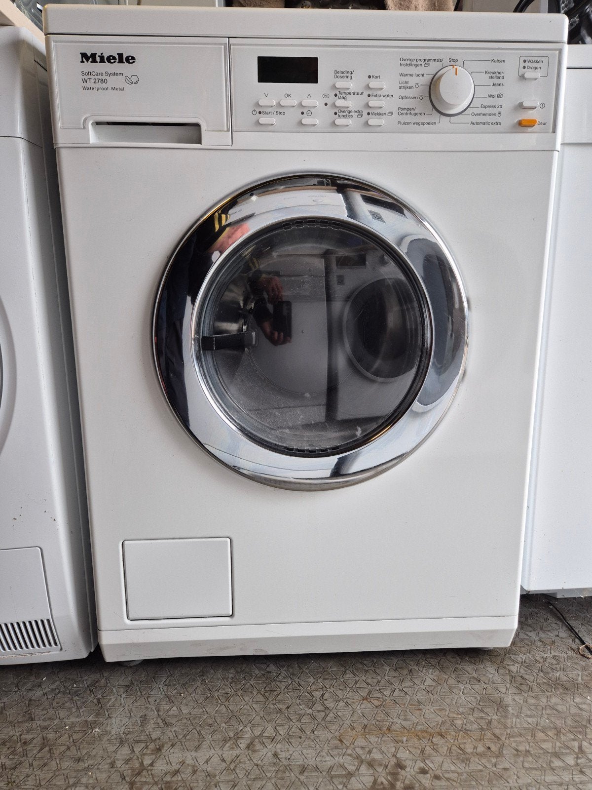 Miele WT2780 SoftCare wasdroogcombinatie 5.5kg 1600toeren, 4 tot 6 kg, Ophalen of Verzenden, Zo goed als nieuw, Minder dan 85 cm