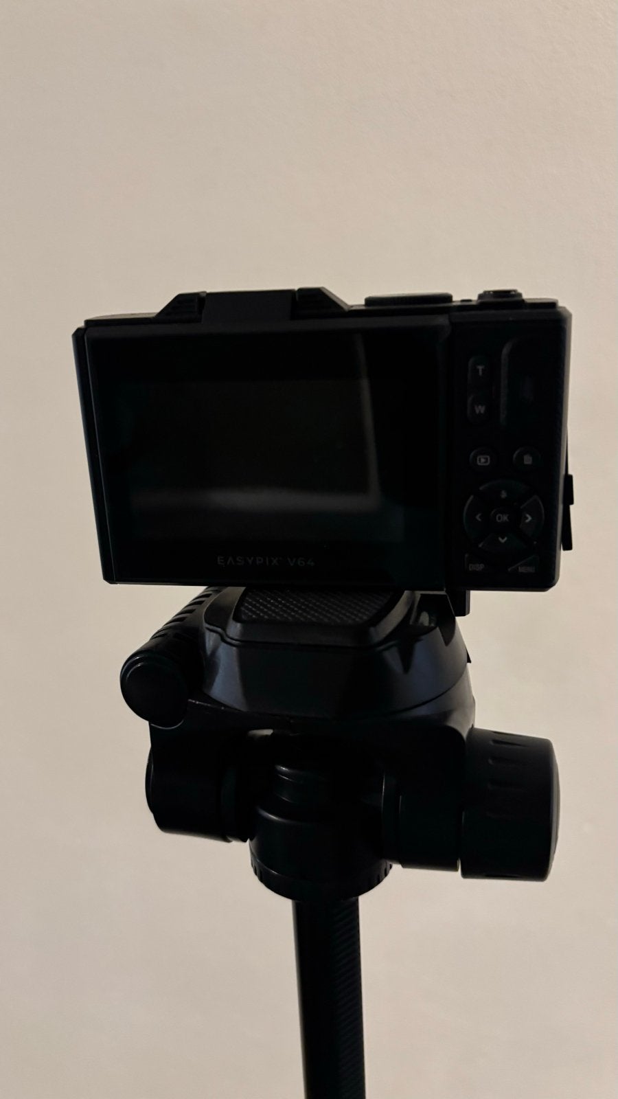 EasyPix V64 4K Ultra HD Compact Camera met Statief, Ophalen of Verzenden, Zo goed als nieuw