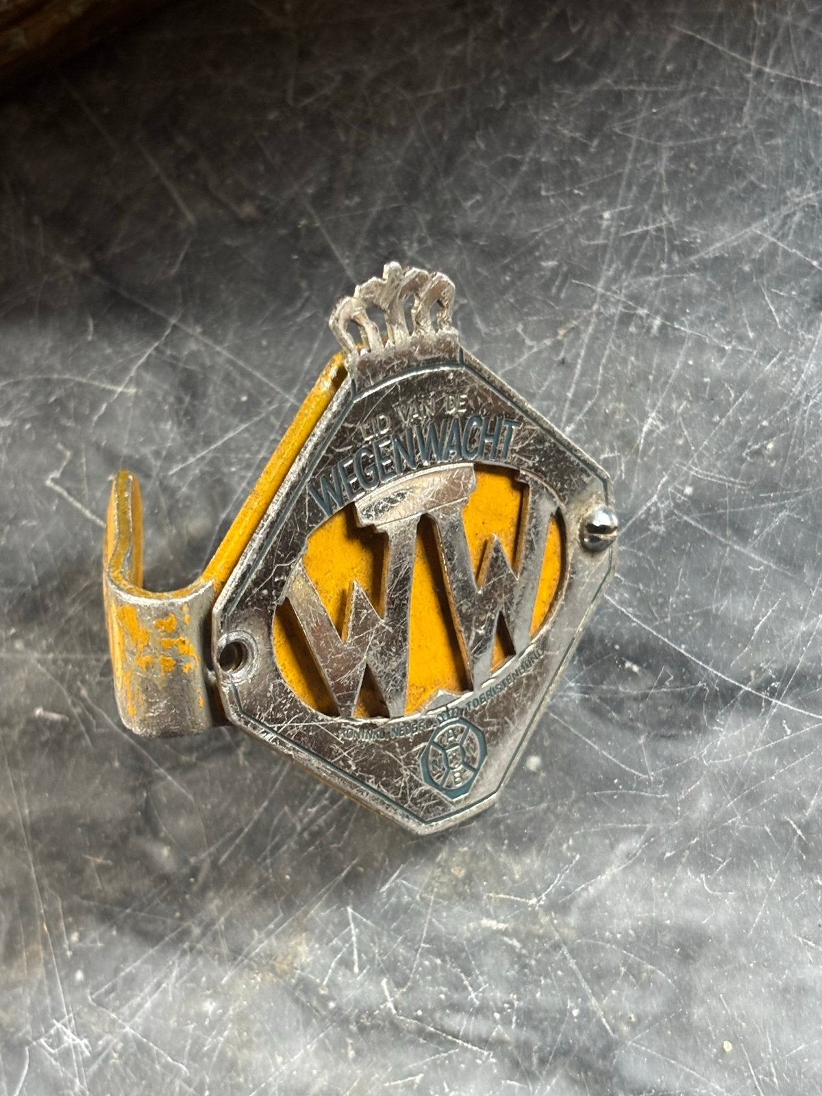 Vintage ANWB Wegenwacht Medaille - Lid van de Wegenwacht, Ophalen of Verzenden, Gebruikt