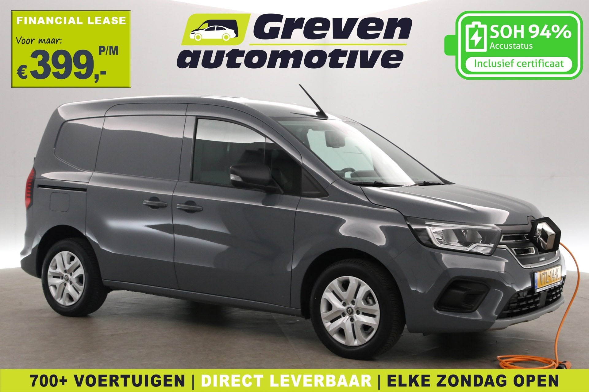 Mercedes-Benz eCitan Renault Kangoo E-Tech Advance 44 kWh 12, Auto's, 2 stoelen, 43 min, 1500 kg, Te koop