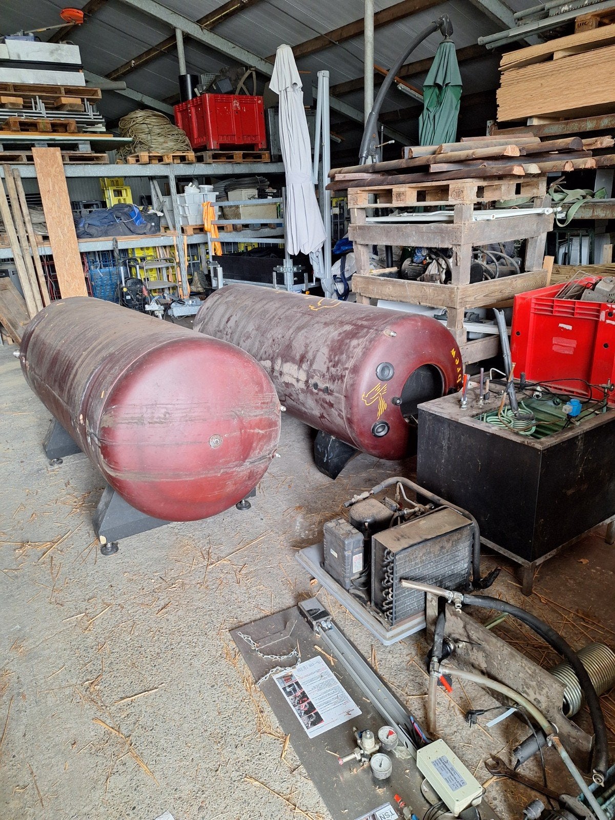Partij biertanks 1000L - 500L dubbelwandig Duotank biertank, Zakelijke goederen, Horeca | Overige, Ophalen