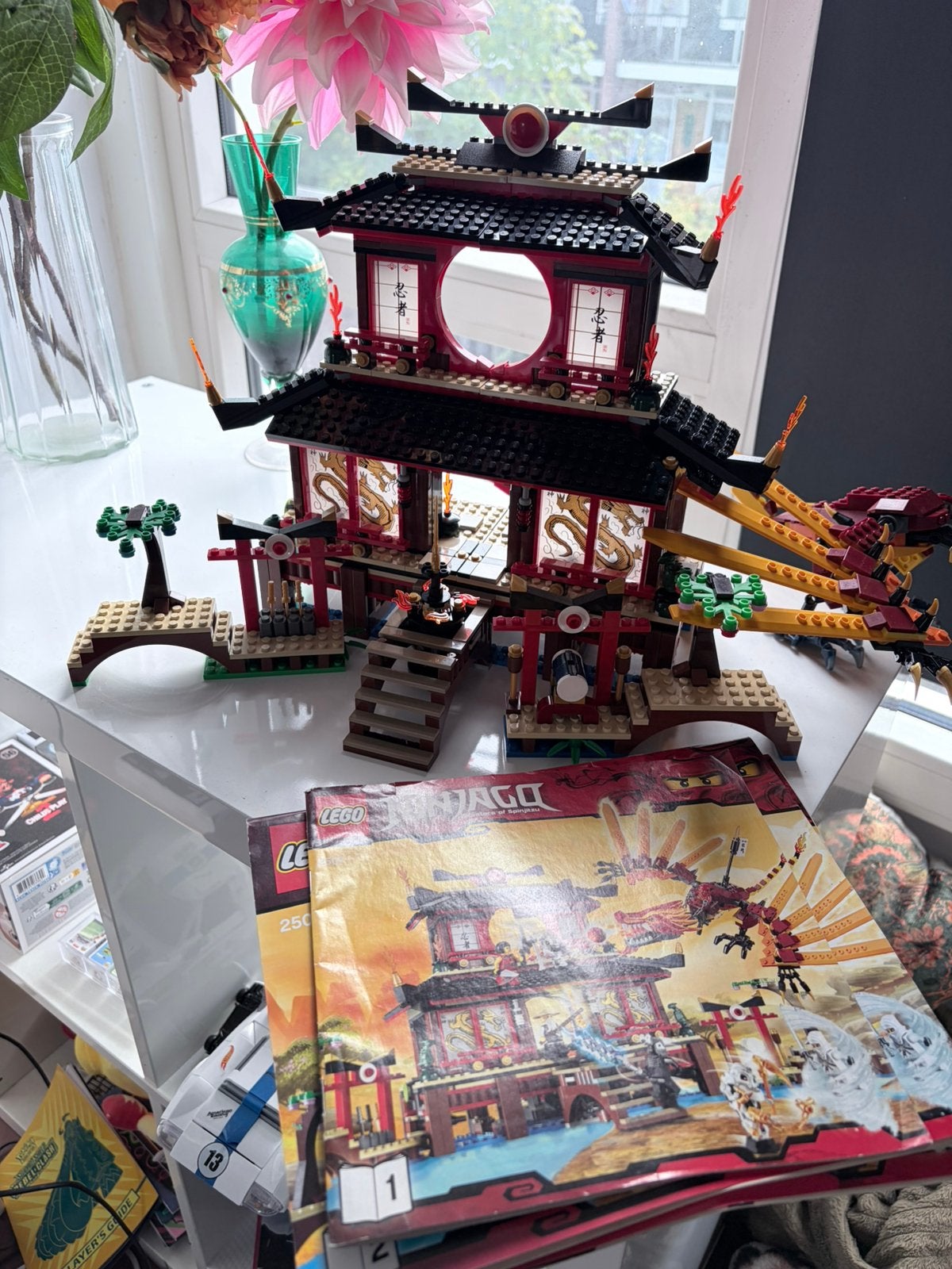 2507 Ninjago Fire Temple, Gebruikt, Lego, Ophalen of Verzenden, Inclusief instructies