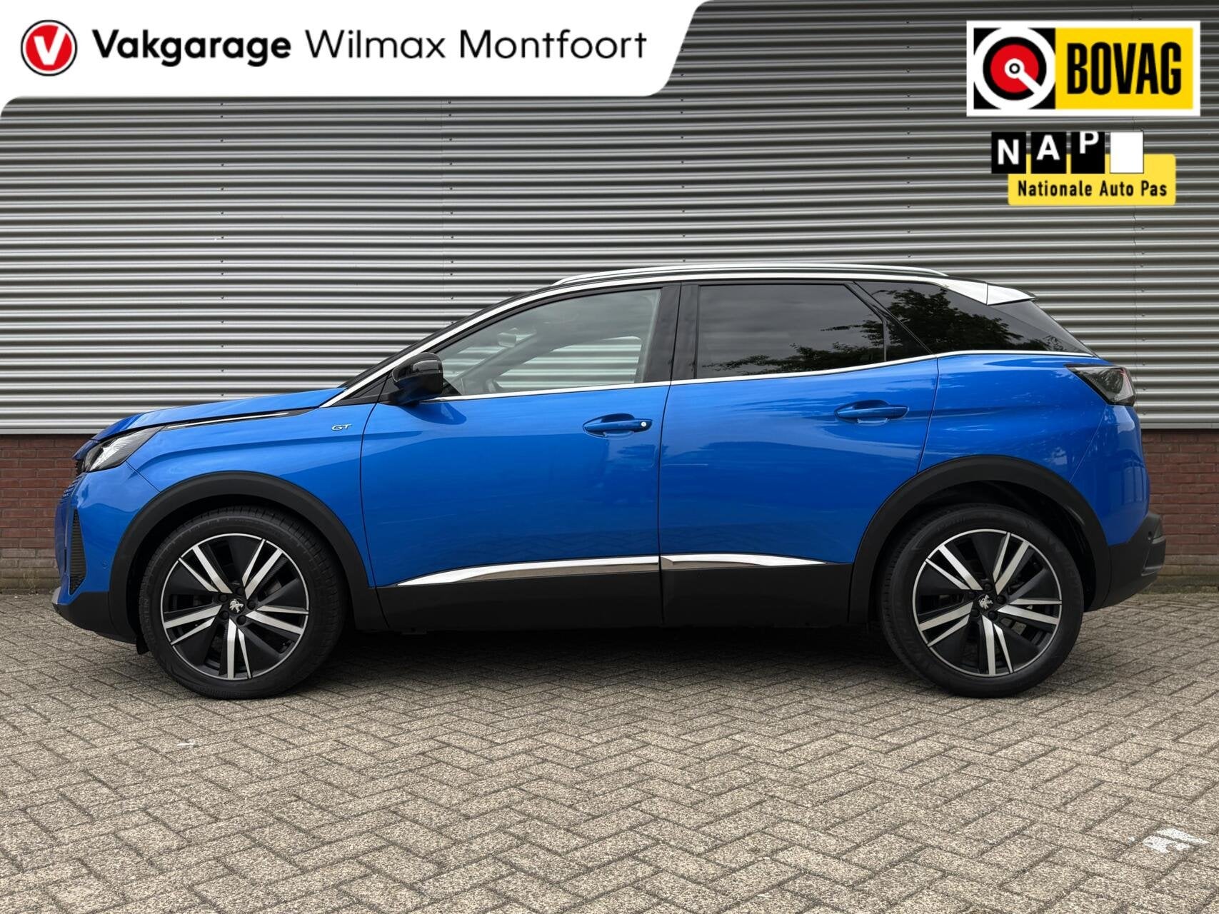 Peugeot 3008 PureTech Blue Lease GT|PANO|Focal|Alcantara/led, Gebruikt, 1199 cc, Met garantie (alle), Blauw