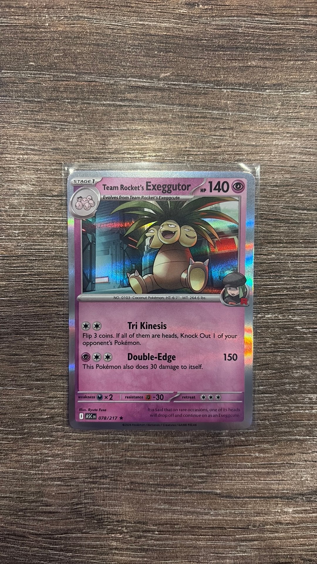 ASC Team Rocket’s Exeggutor 078/217 holo, Ophalen of Verzenden, Zo goed als nieuw