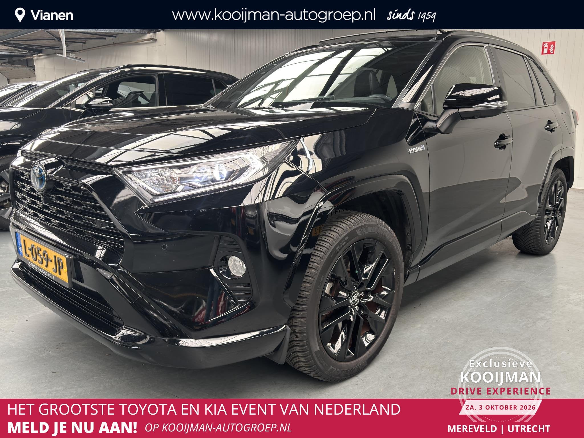 Toyota RAV4 2.5 Hybrid AWD Black Edition, Automaat, Gebruikt, Euro 6, 4 cilinders