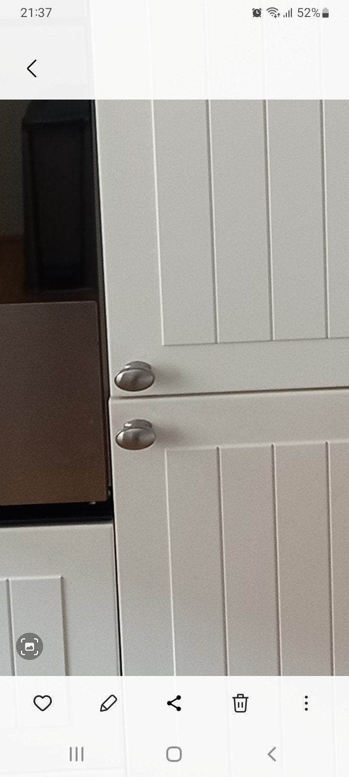 23 Chrome keukendeur knopjes, landelijke stijl., Ophalen, Gebruikt, IKEA, Zilver