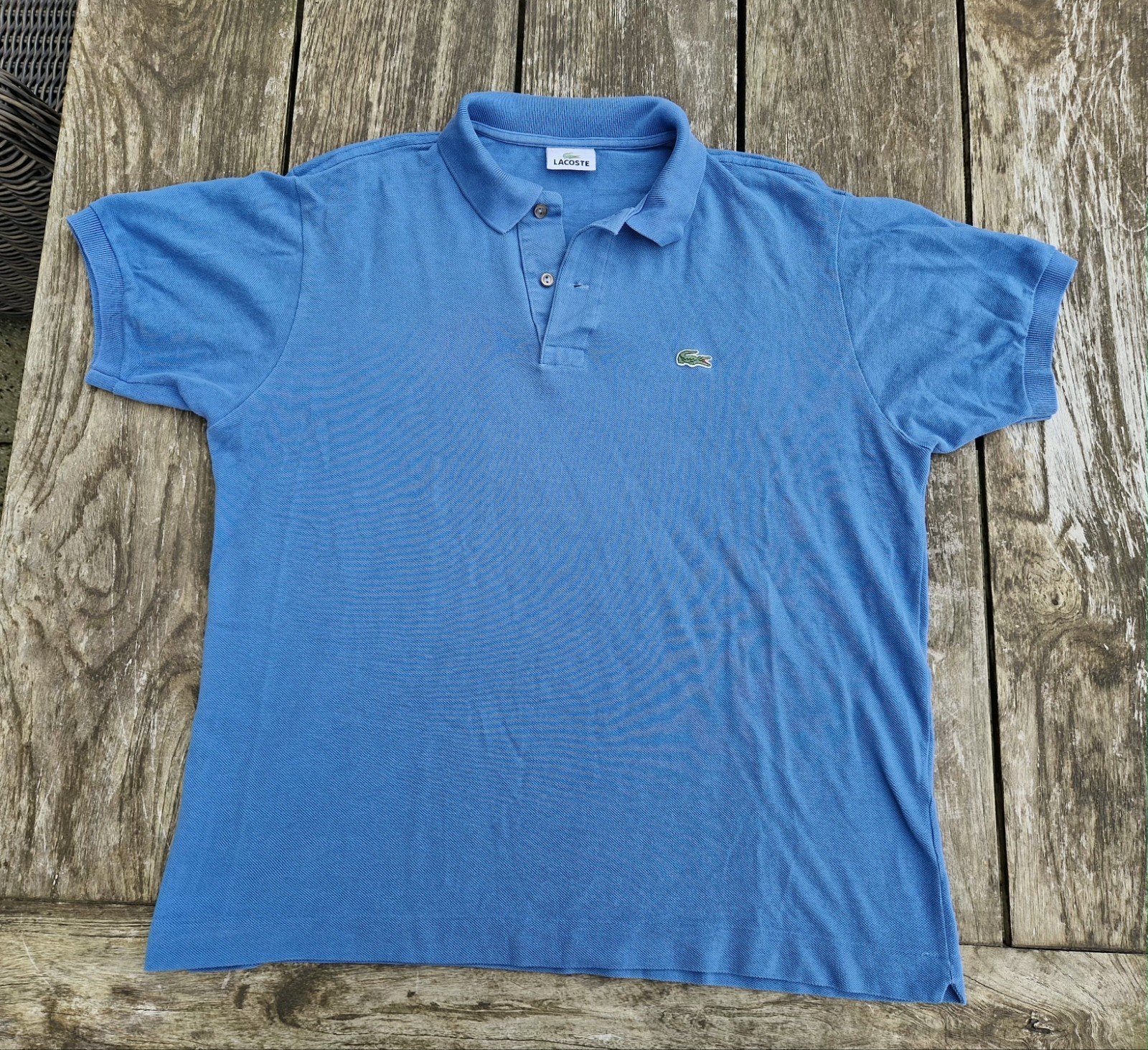 Heren Lacoste polo t shirt maat L  blauw, Ophalen of Verzenden, Zo goed als nieuw, Maat 48/50 (M), Blauw
