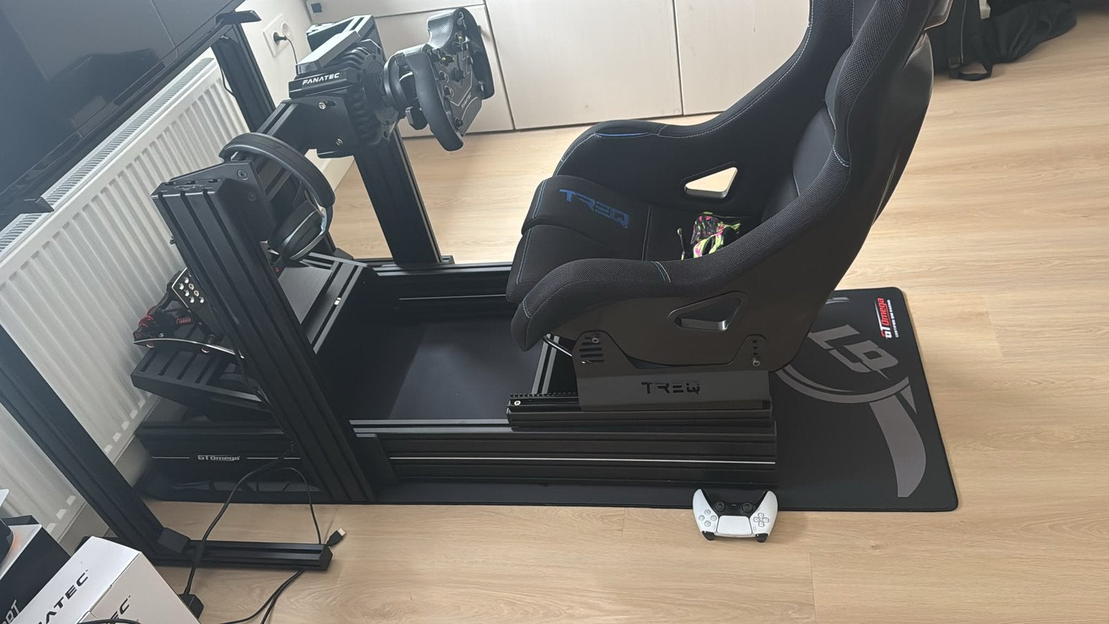 Aluminiumprofiel race simulator MET stuur en pedalen, Ophalen, Zo goed als nieuw, Overige typen