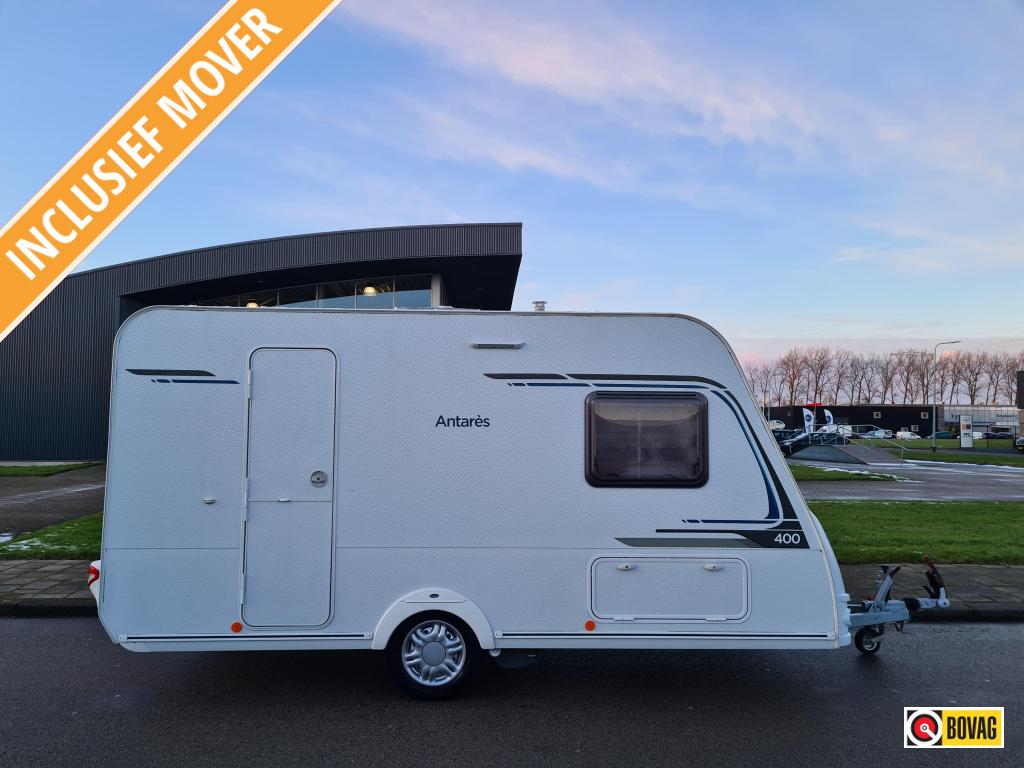 Caravelair Antares 400 Incl. mover, Caravans en Kamperen, Caravans, Schokbreker, Bedrijf, Treinzit, Caravelair