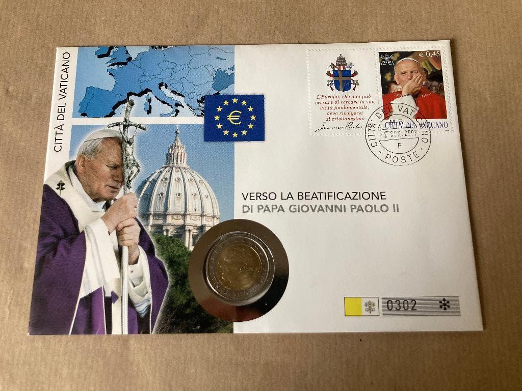 € 2  Numisbrief. Vaticaan. 2005., Ophalen, Vaticaanstad, 2 euro, Losse munt