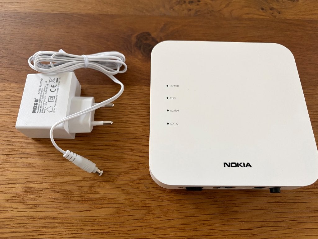 Nokia XS-010X-Q XGS -PON ONT, Computers en Software, Routers en Modems, Ophalen of Verzenden, Zo goed als nieuw, Nokia