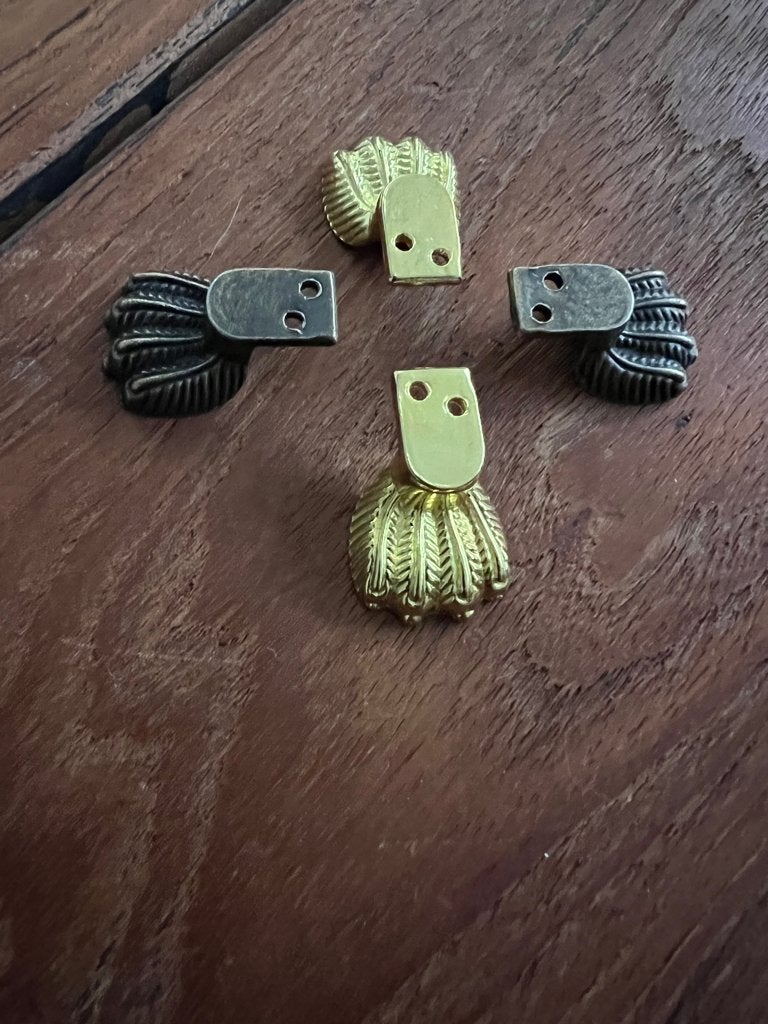Brocante hoek pootjes voor sieradenkist of andere kist set, Verburgt Vintage, Brocante, Meerkleurig, Nieuw