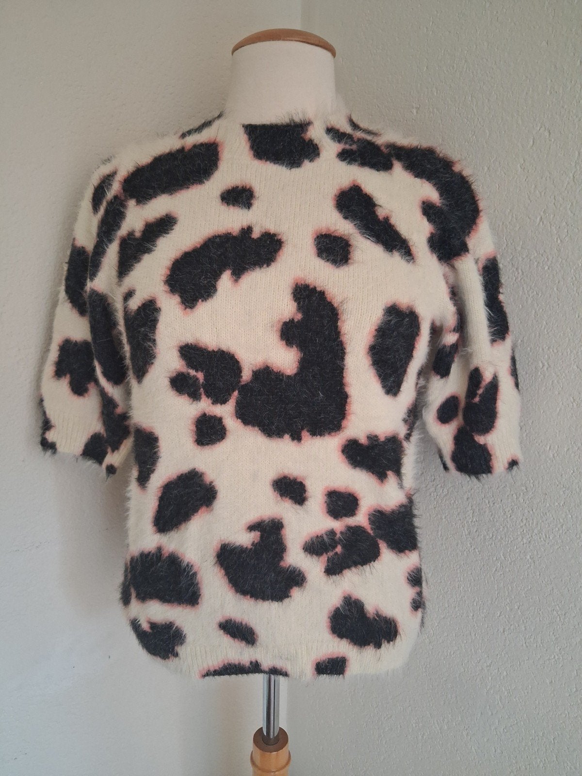 Truitje met koeien/ dieren print Norah maat 34, Kleding | Dames, Wit, Nieuw, Ophalen of Verzenden, Korte mouw
