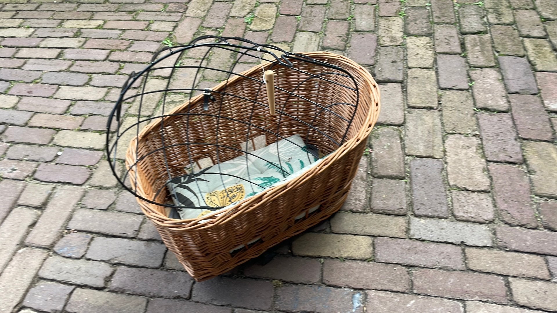 Hondenmand achterop de fiets, Fietsen en Brommers, Fietsaccessoires | Fietsmanden, Ophalen, Zo goed als nieuw