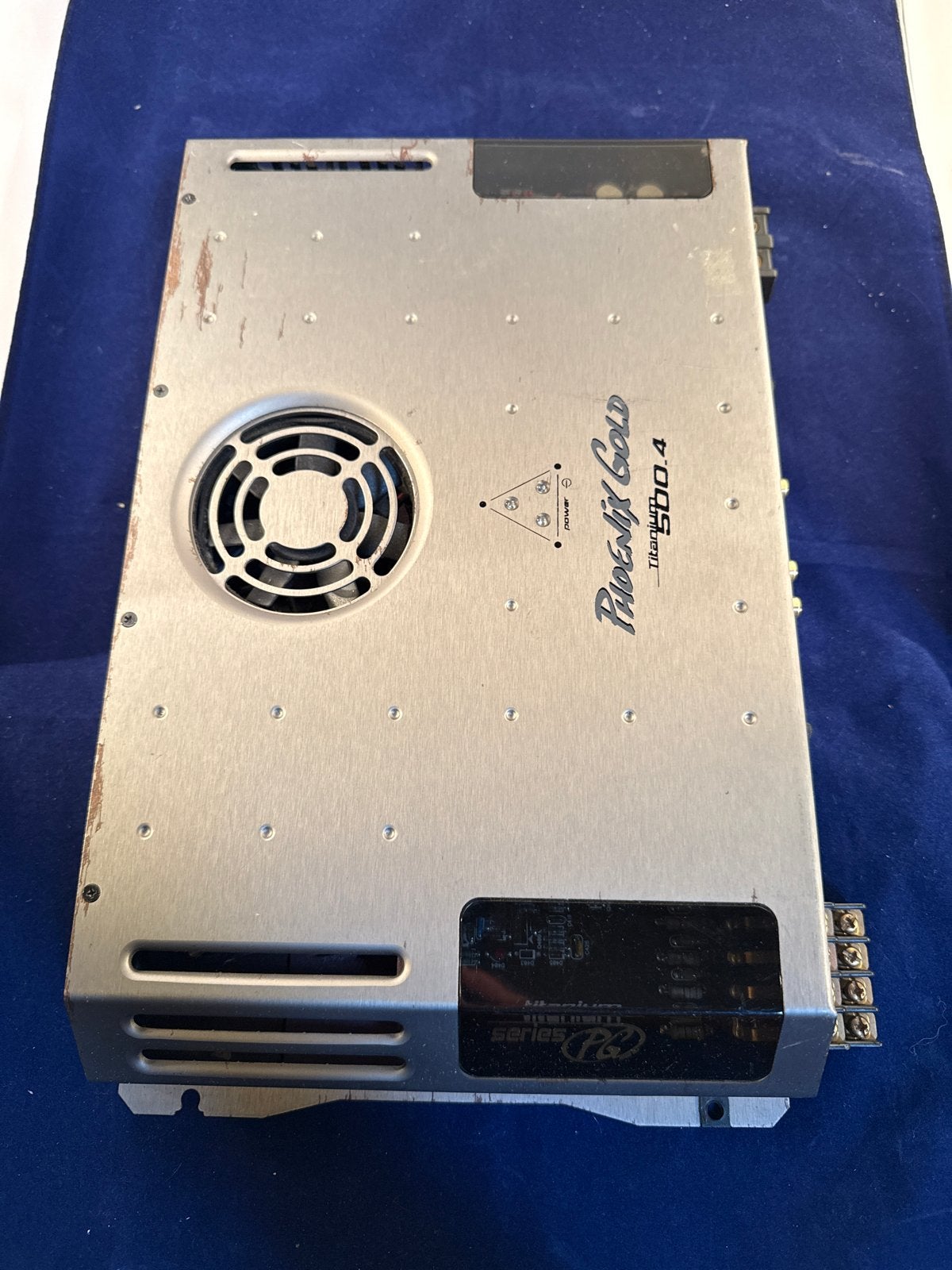 Phoenix Gold Titanium 500.4 versterker, 120 watt of meer, Ophalen, Overige merken, Gebruikt