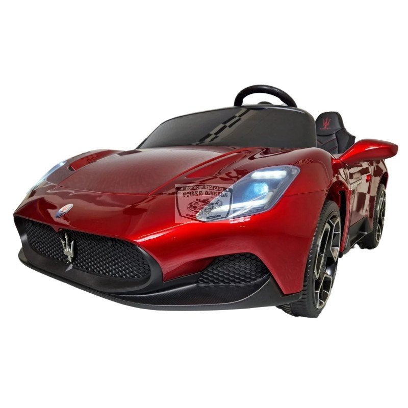 MASERATI MC20 24V ELEKTRISCHE KINDERAUTO METALLIC ROOD 2P, Power wheels elektrische kinderauto amsterdam, Nieuw, Info@power-wheels.nl