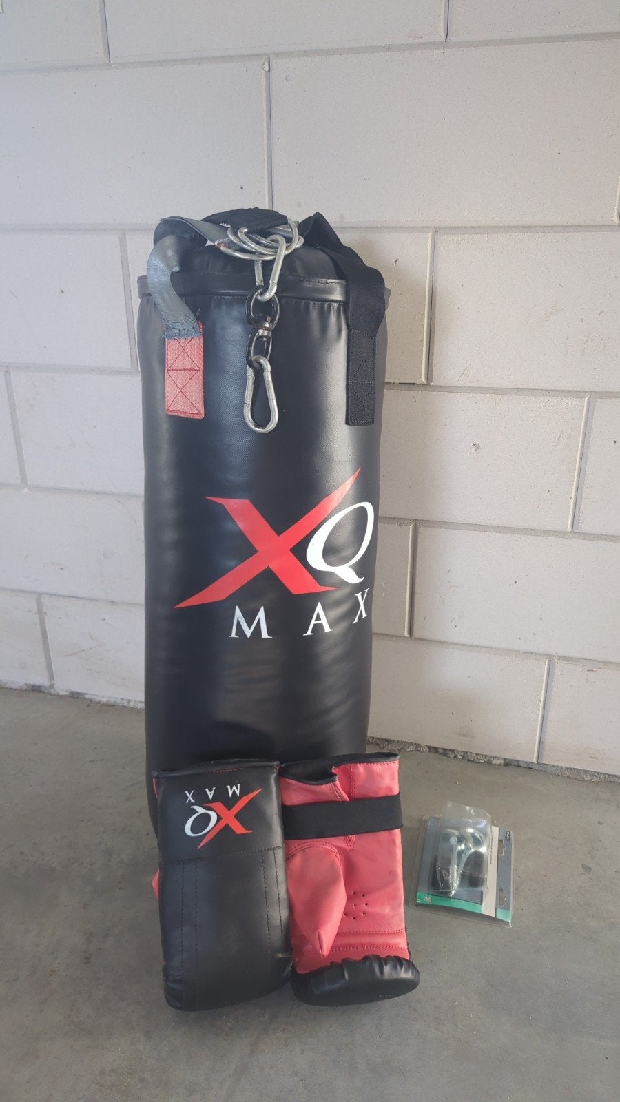 XQ Max Bokszak met bokshandschoenen, Sport en Fitness, Groter dan maat XL, Ophalen, Gebruikt, Overige