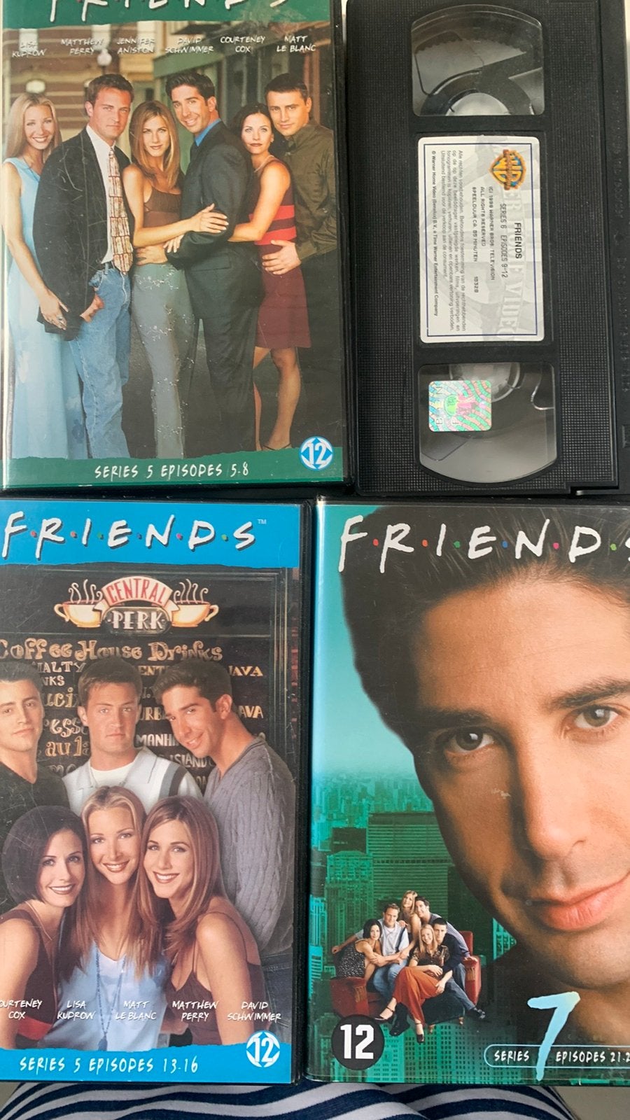 4 VHS banden van Friends, Alle leeftijden, Nederlands, Ophalen of Verzenden, Komedie