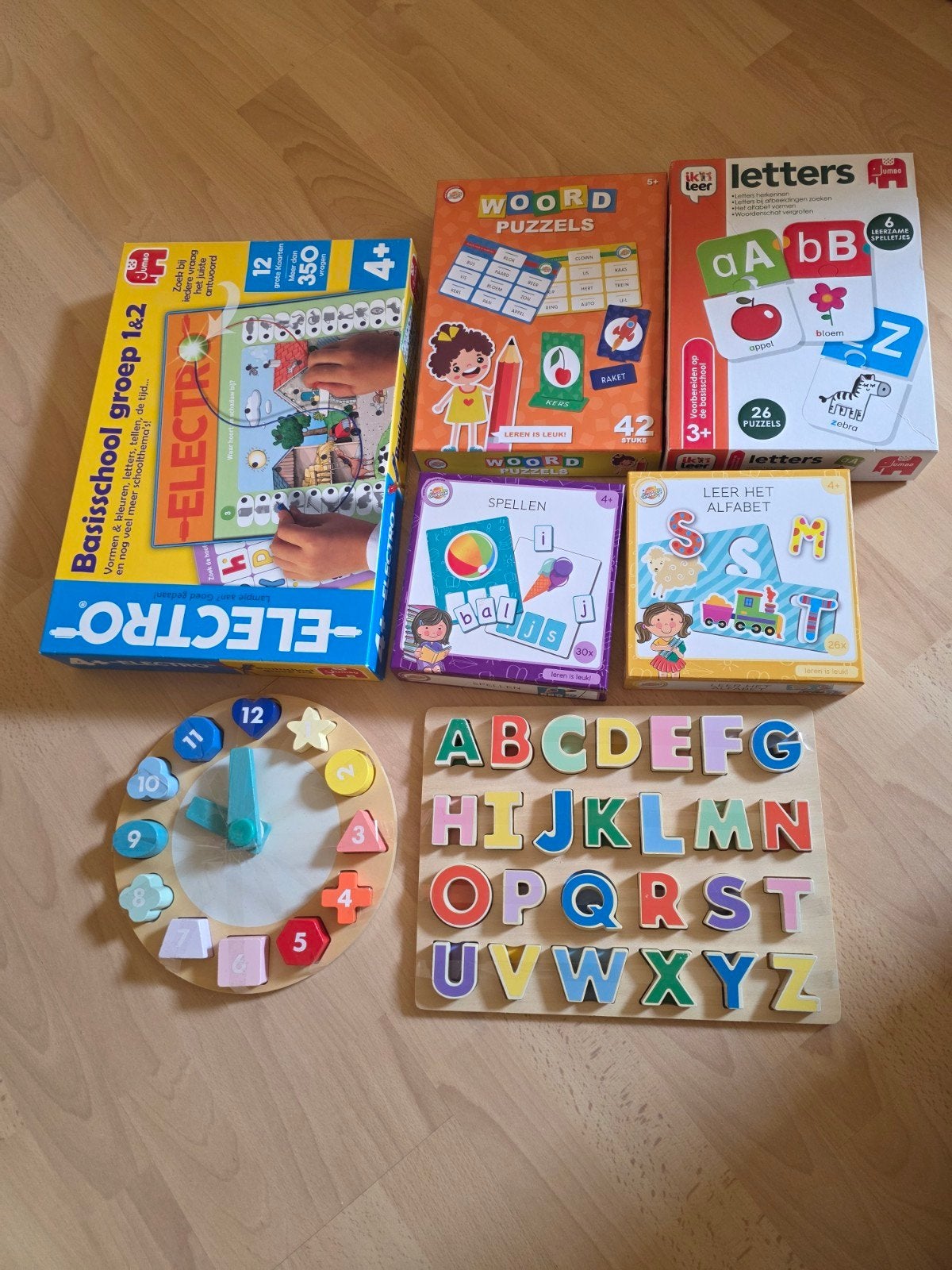 Educatief speelgoed pakket: leren lezen, rekenen, klokkijken, Kinderen en Baby's, Ophalen, Gebruikt, Elektronica, Met licht