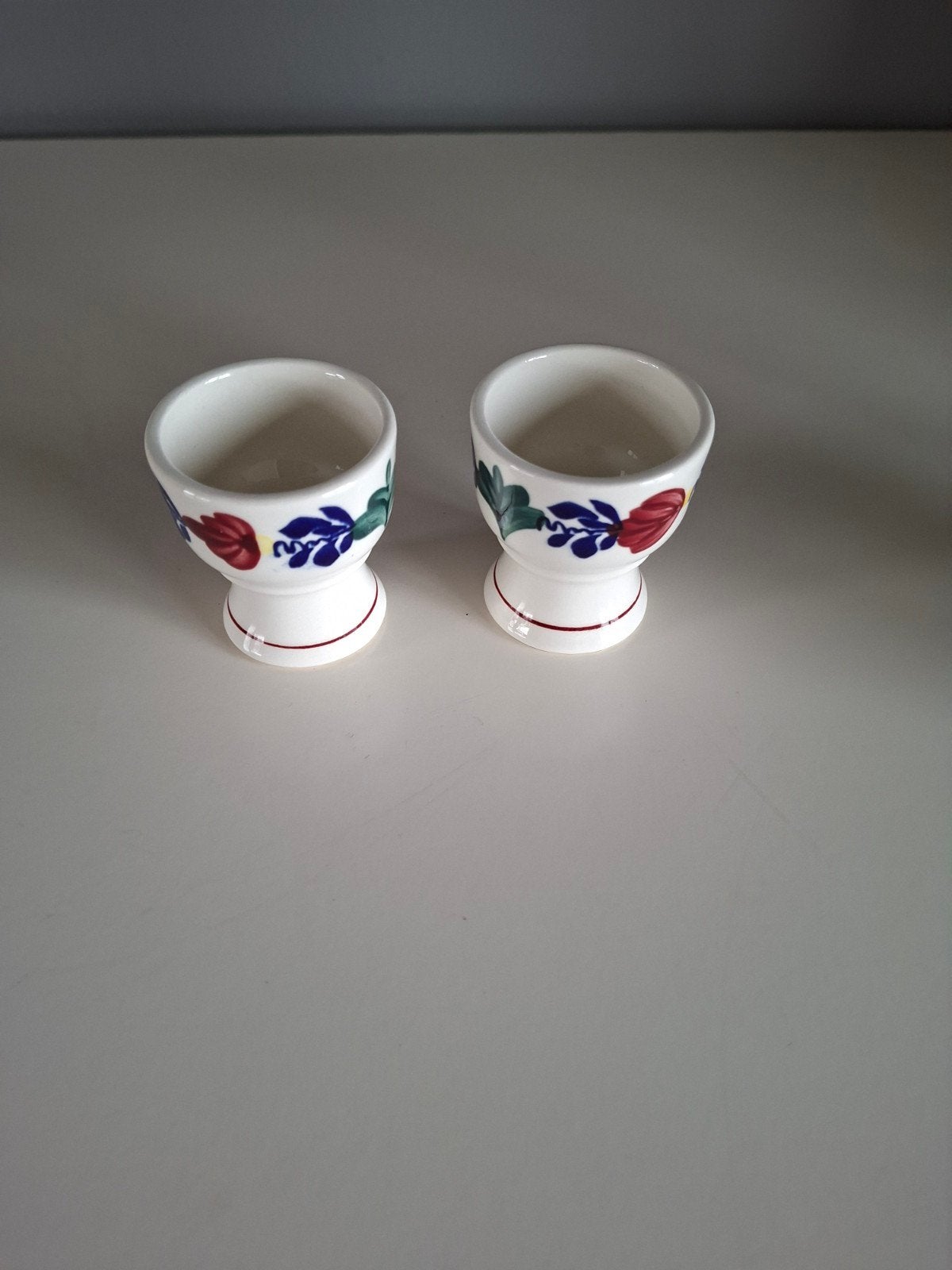 2 Eierdopjes van orgineel boerenbont, Ophalen of Verzenden